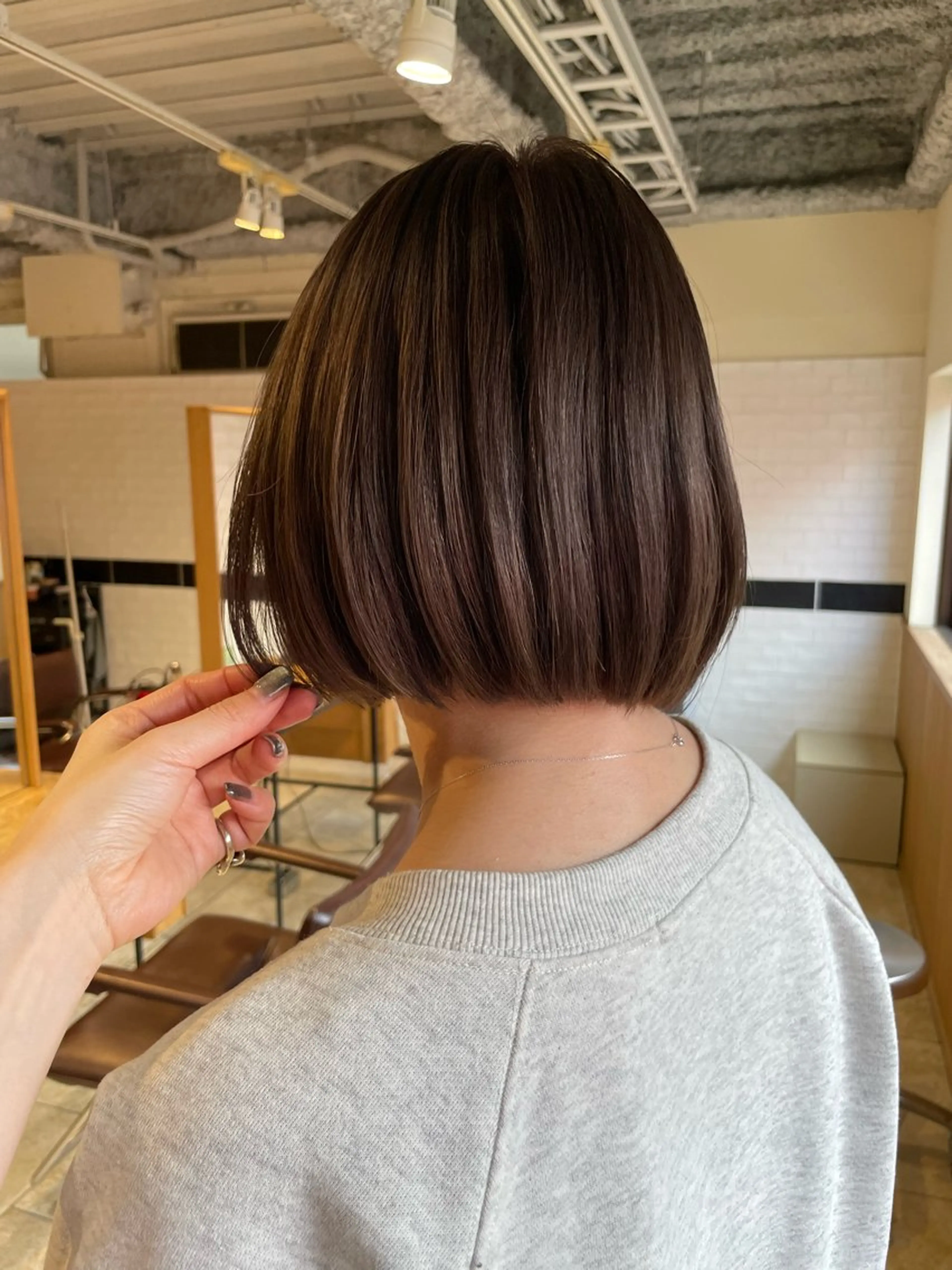 ショート カラー ボブ／髪質改善／ 銀座／CHIEのヘアスタイル