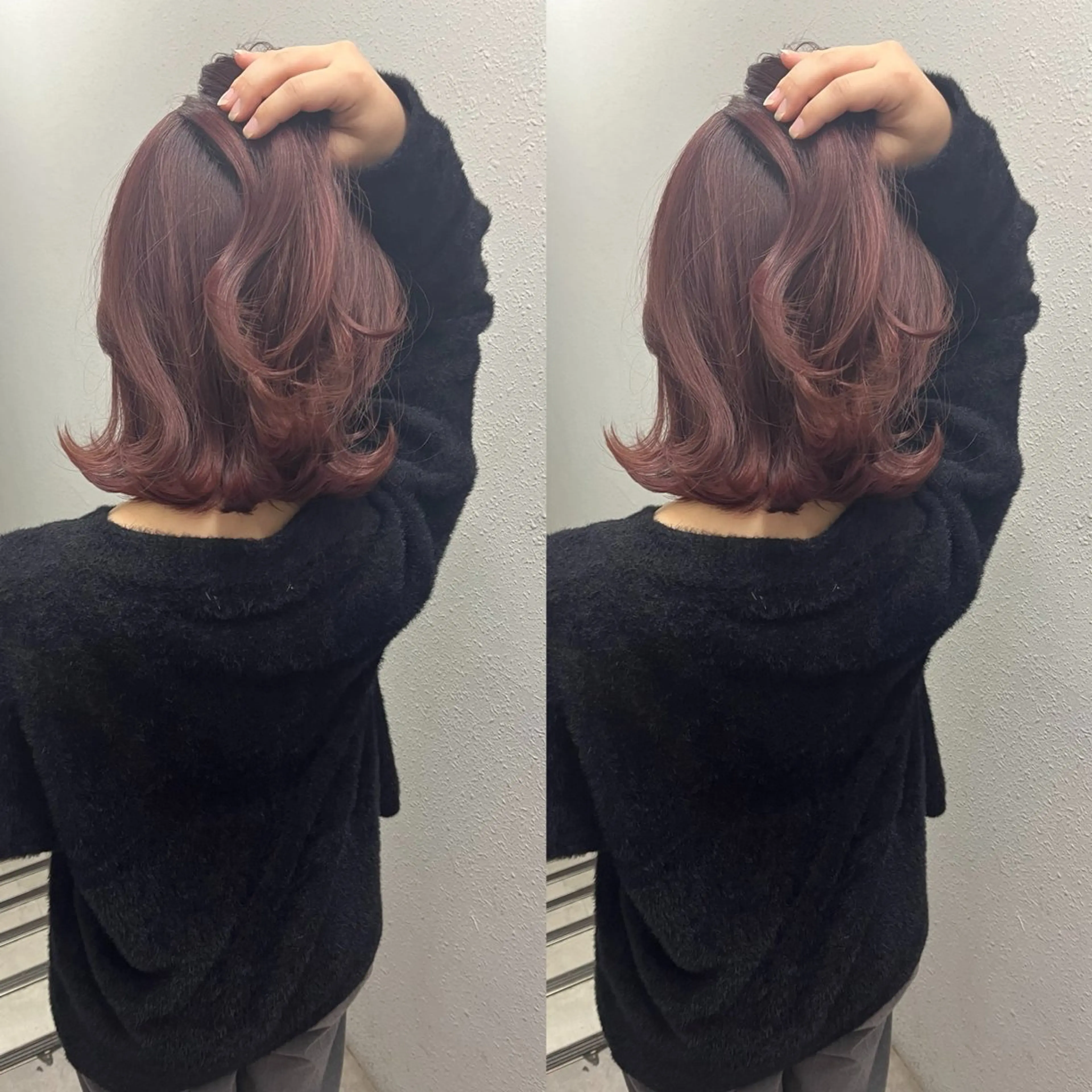 ミディアム カット ヘアカラー 💗レイヤーショート ボブ艶髪/竜也💗のヘアスタイル