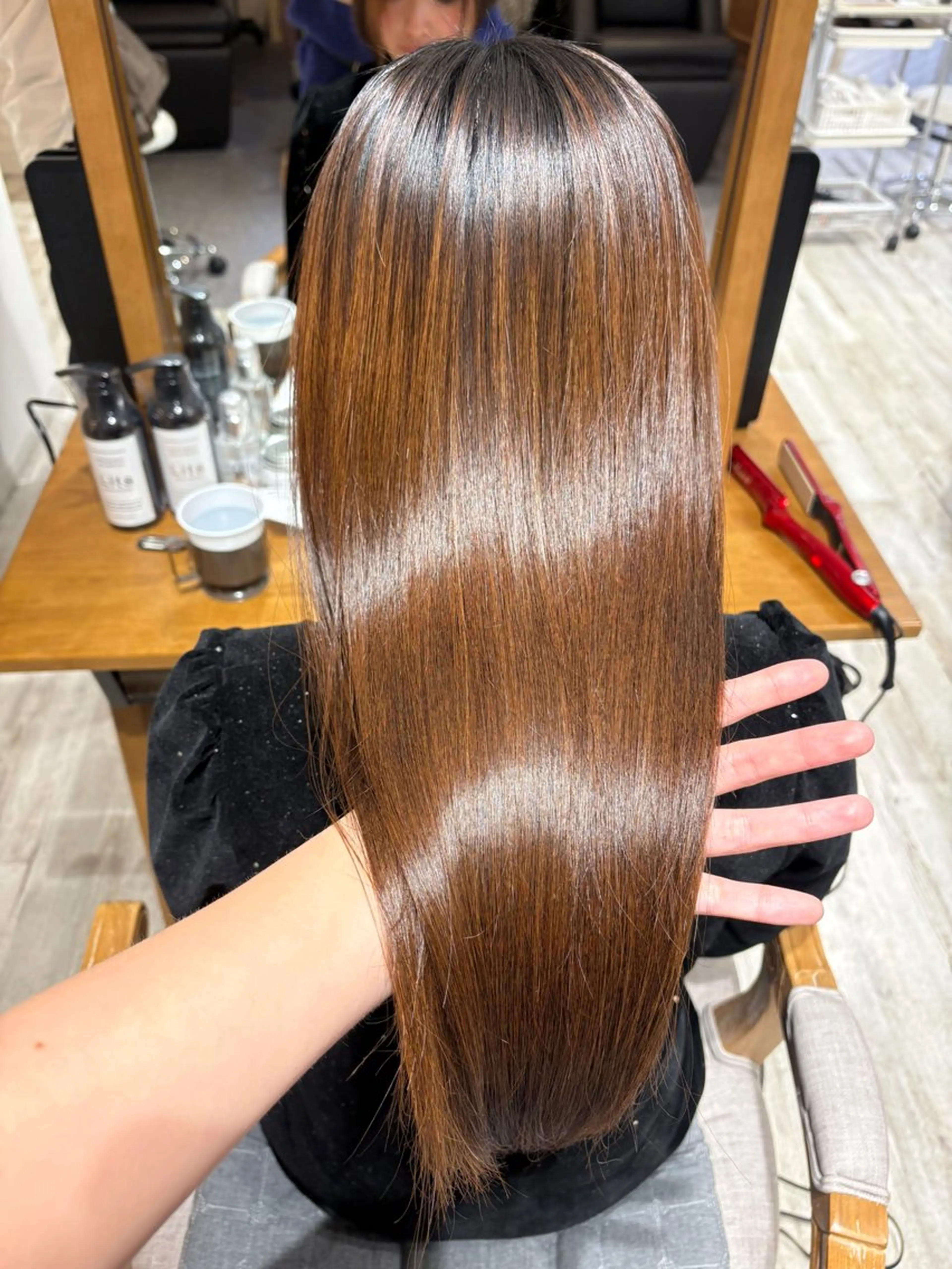 ロング 縮毛矯正 カット 縮毛矯正 透明感/韓国風 HIRARIのヘアスタイル