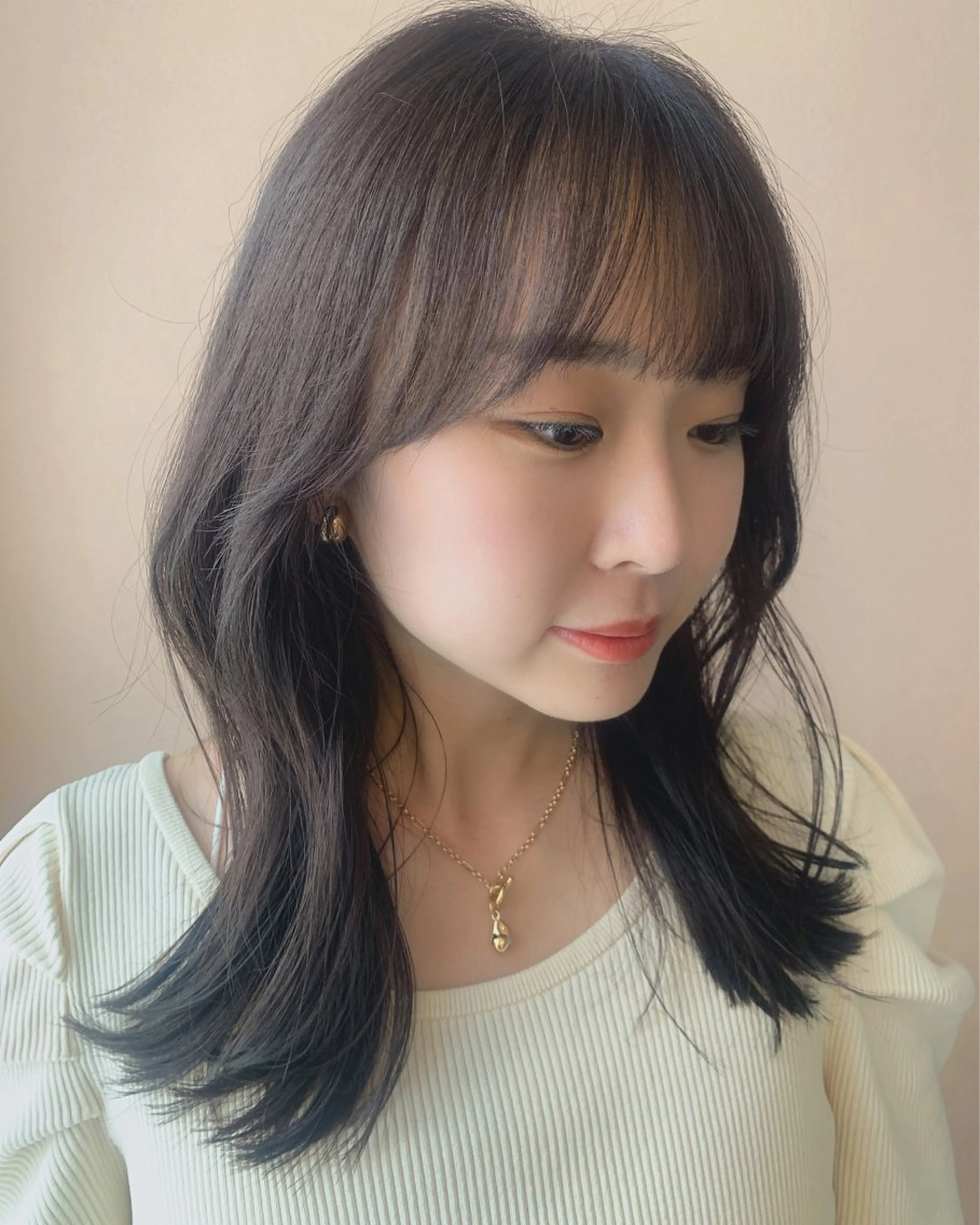 ロング カラー ブリーチ 透明感カラー グレージュ ブリーチなしカラー hub hair レイヤー/透明感のヘアスタイル