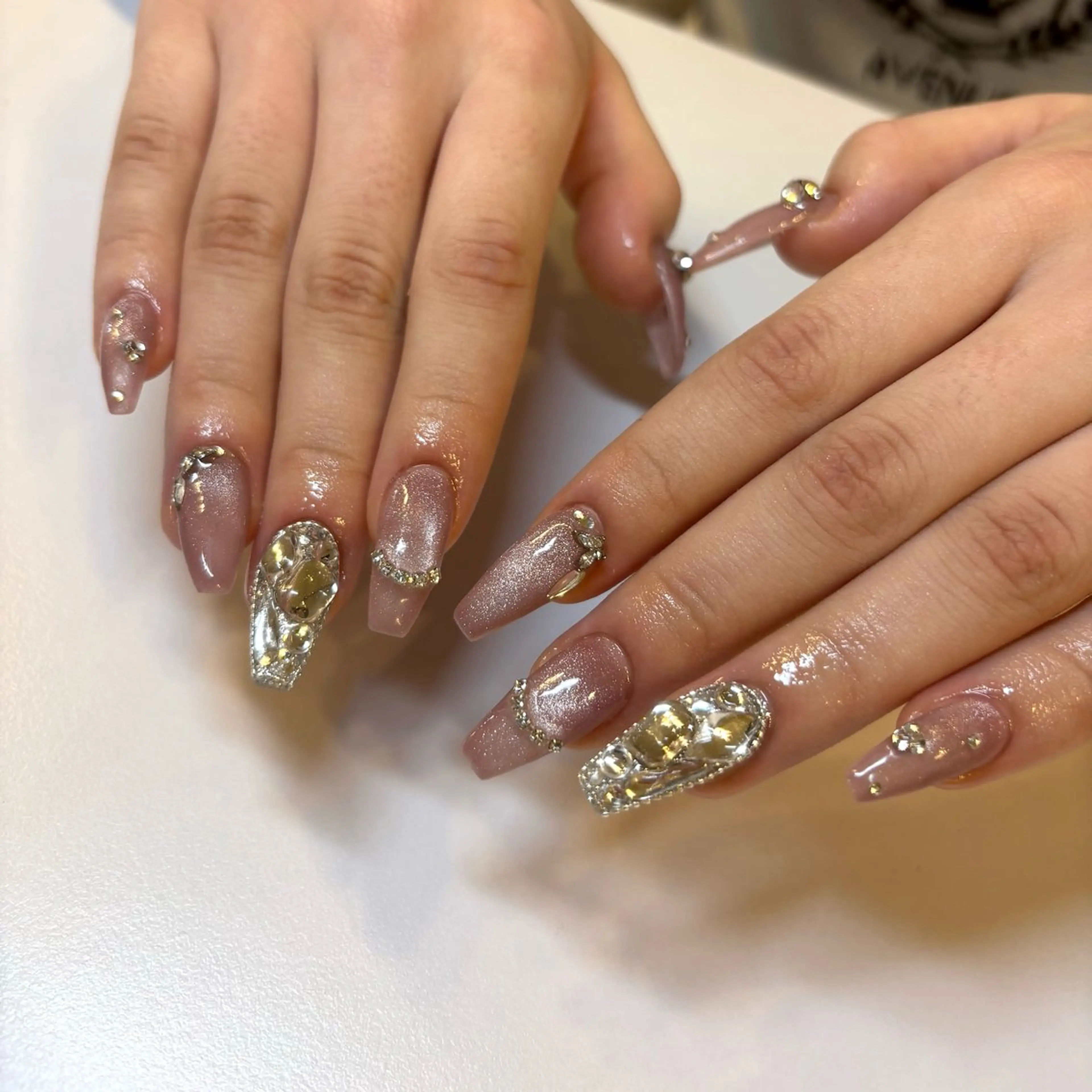 ネイル ハンドネイル ️🩵Merci Miyu 南堀江️のネイルデザイン