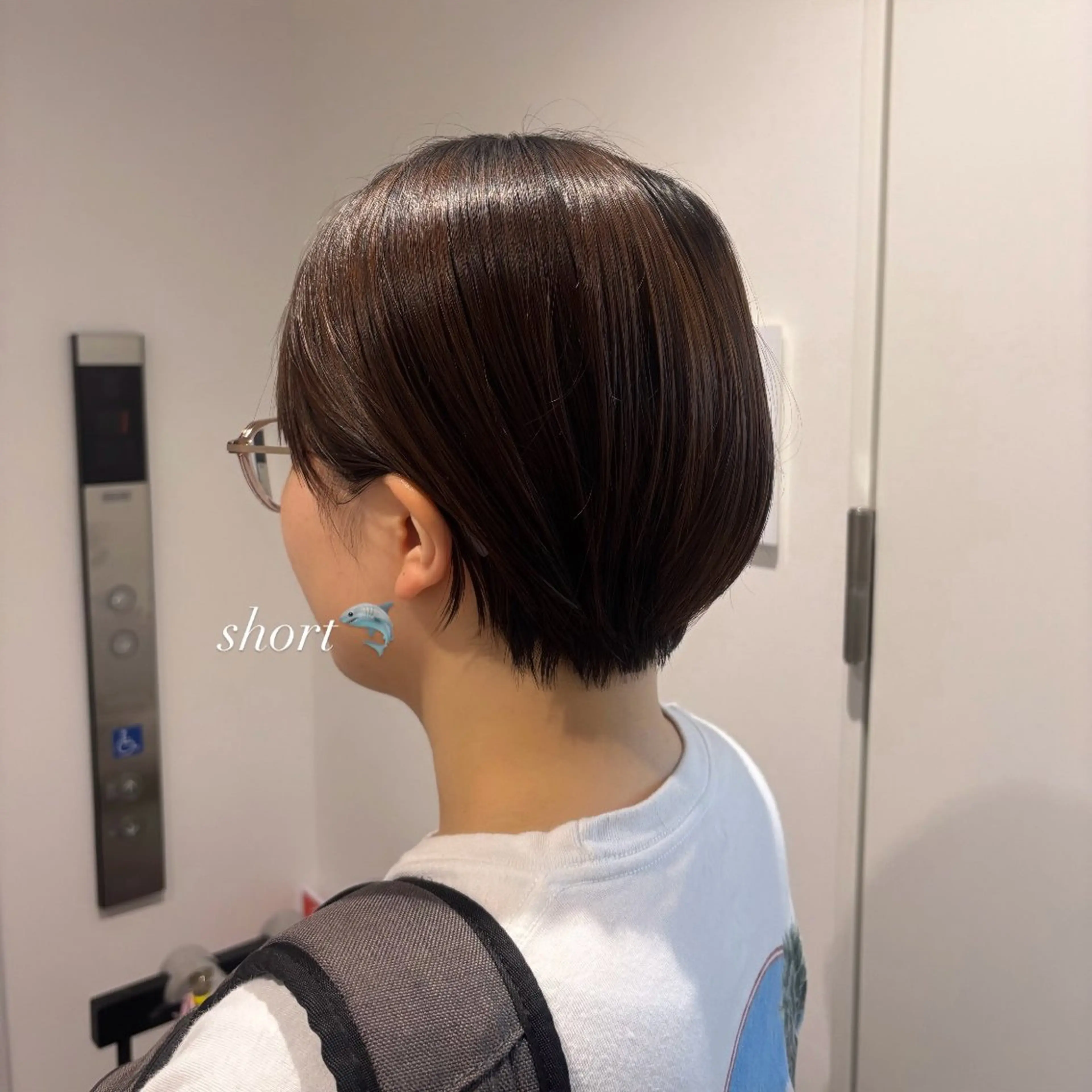 ショート 丸みショート ショートヘア カット かどたはるな レイヤー/パーマのヘアスタイル