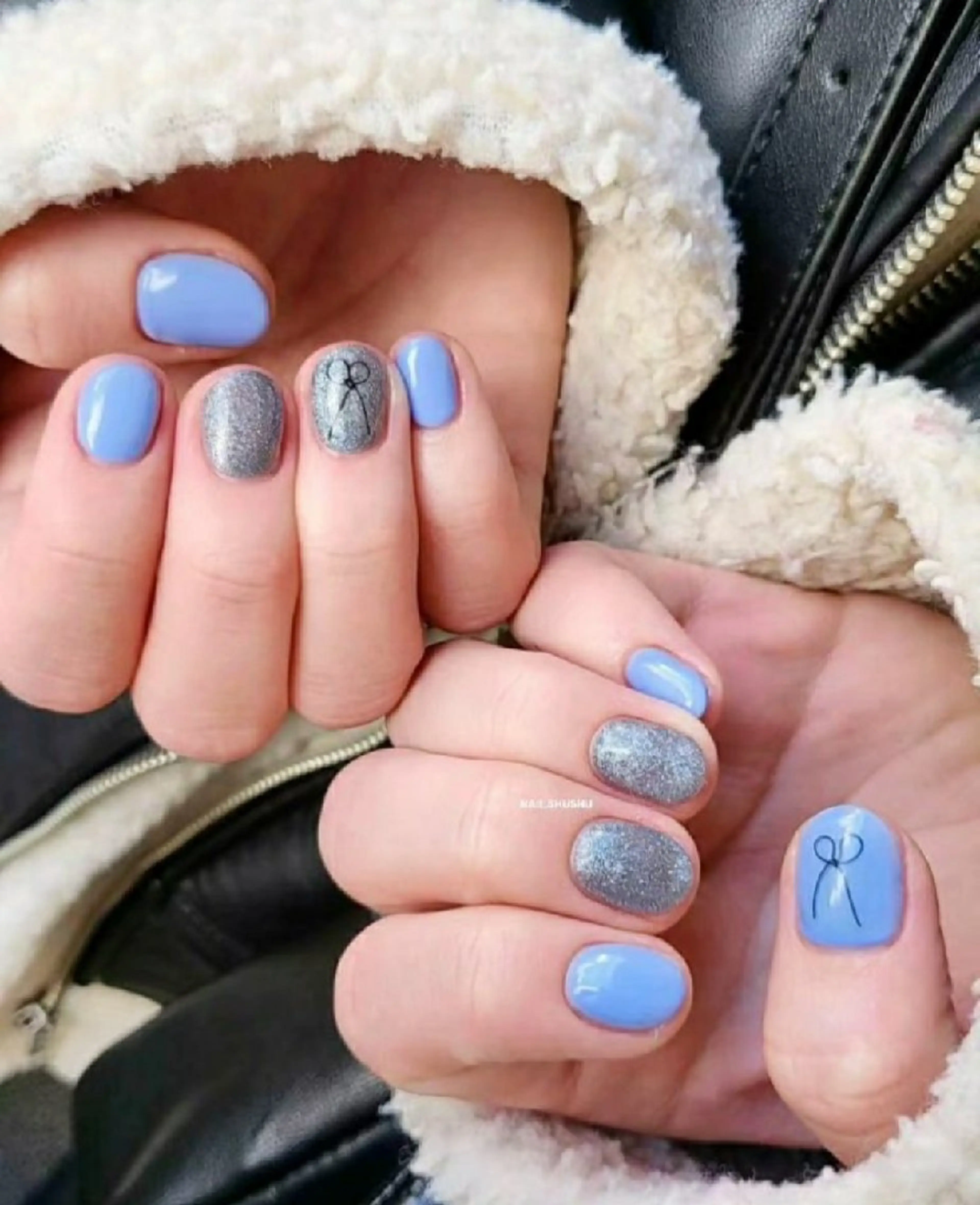ネイル 持ち込み ニュアンスネイル ワンカラーネイル シンプルネイル 冬ネイル 3dパーツ/流行り 👧shushu❤️のネイルデザイン