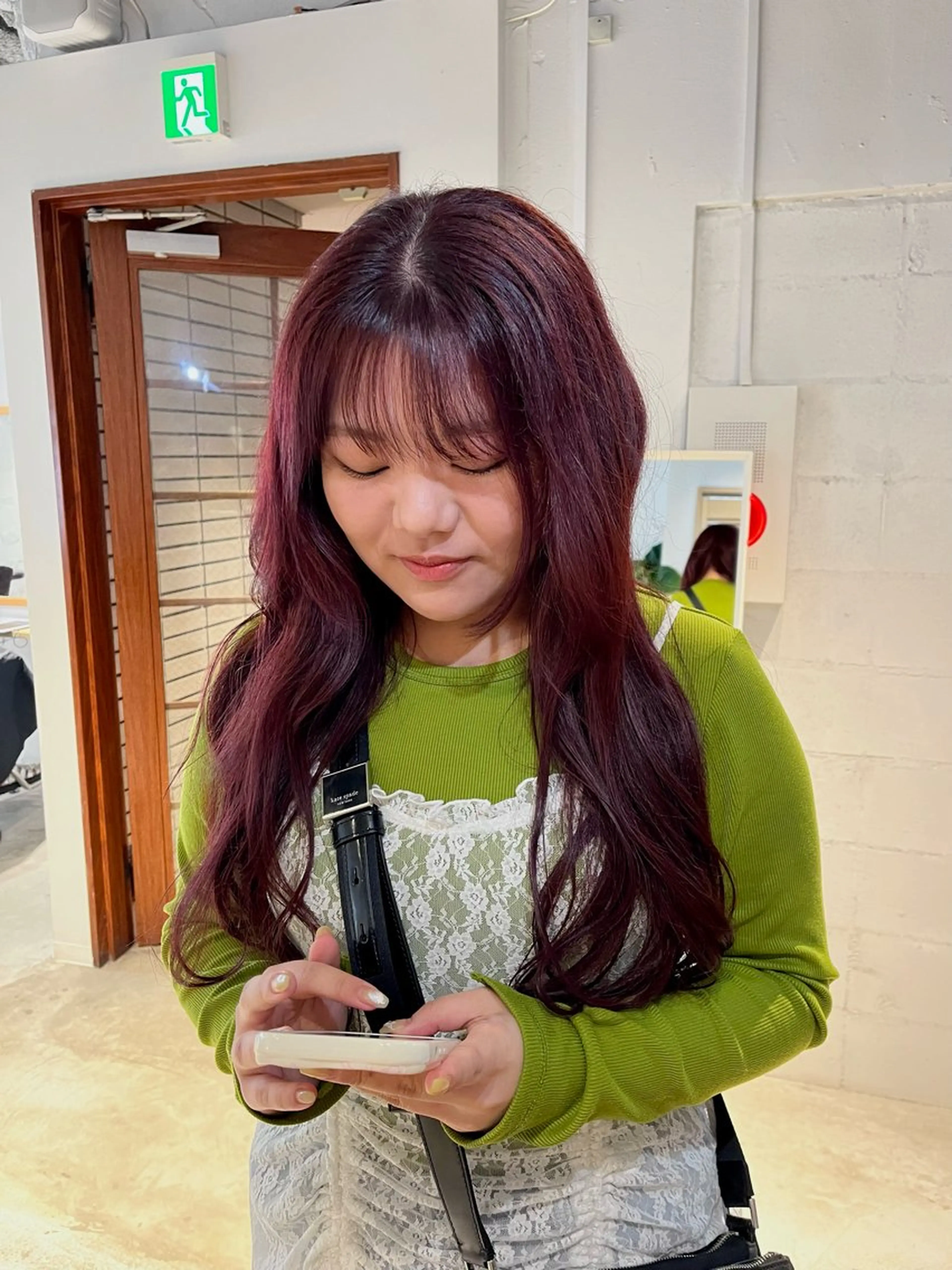 ロング カラー レッドカラー ヘアカラー カットモデル募集/ 石川絢佳🍓⸝⸝꙳のヘアスタイル