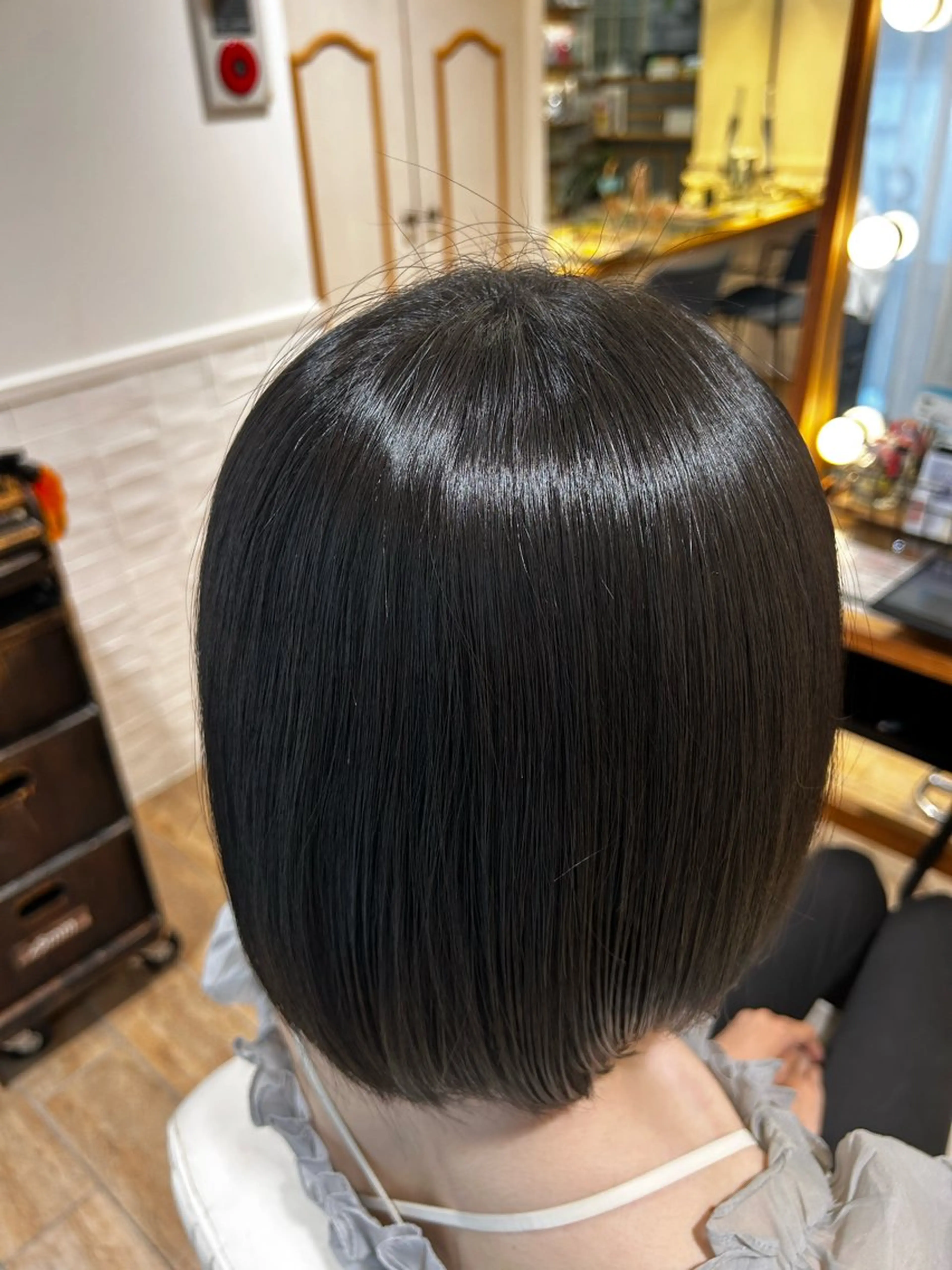 ミディアム ハイトーン/カラー /縮毛矯正/松田健佑のヘアスタイル