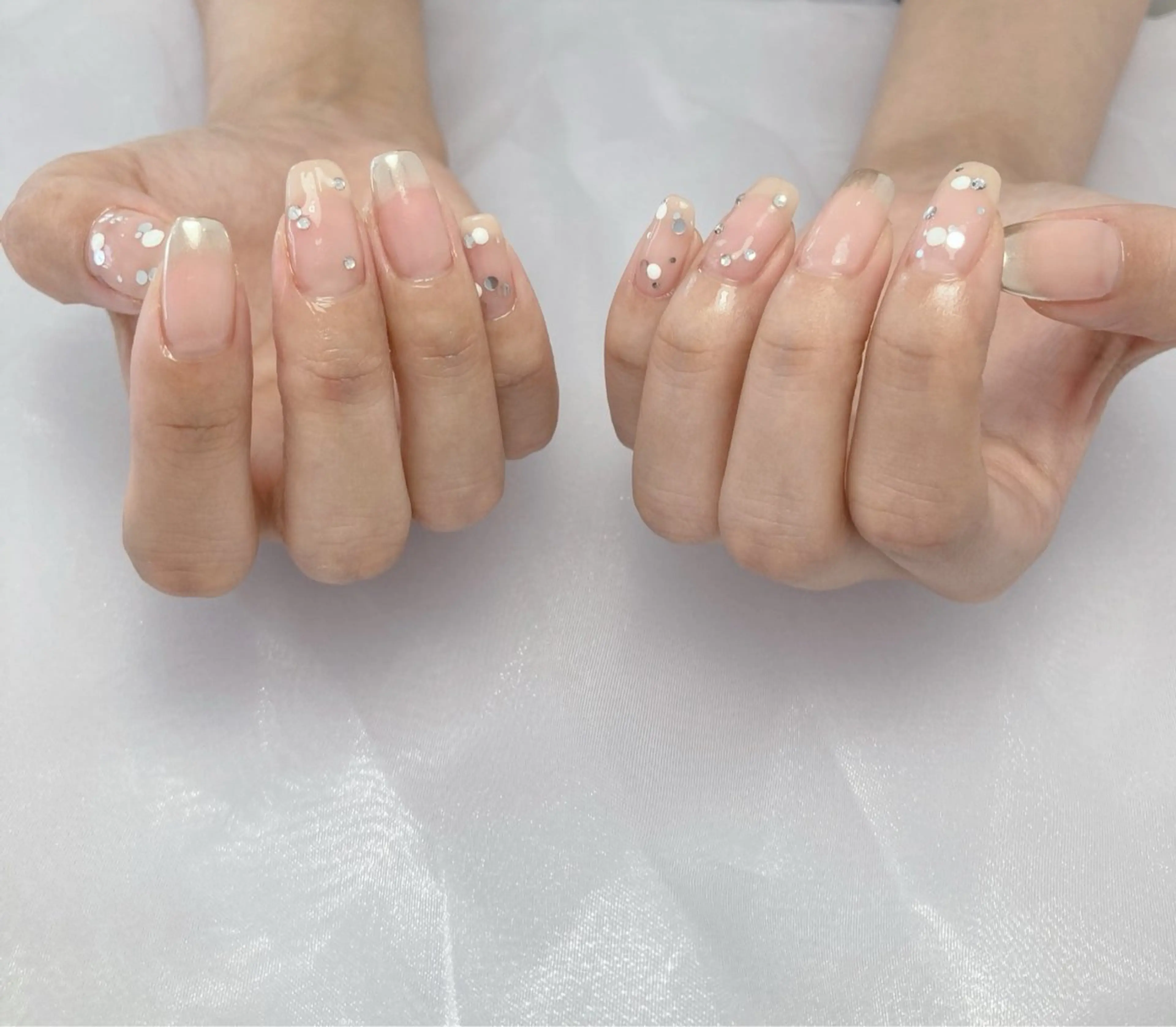 ネイル シルバー ハンドネイル eggplant所属・eggplant レイカのネイルデザイン