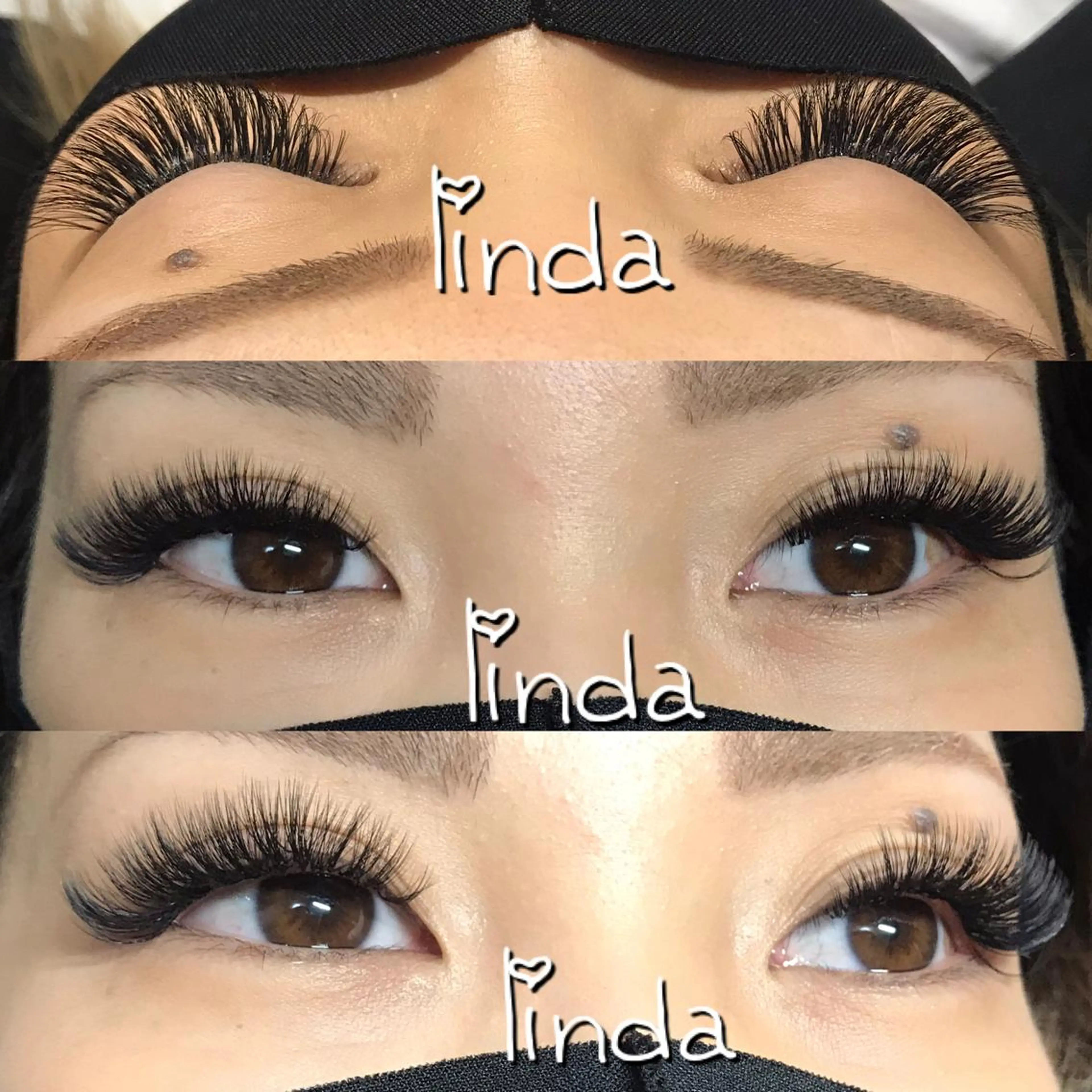 マツエク・マツパ 付け放題 ボリュームラッシュ linda lashesのマツエク・マツパデザイン