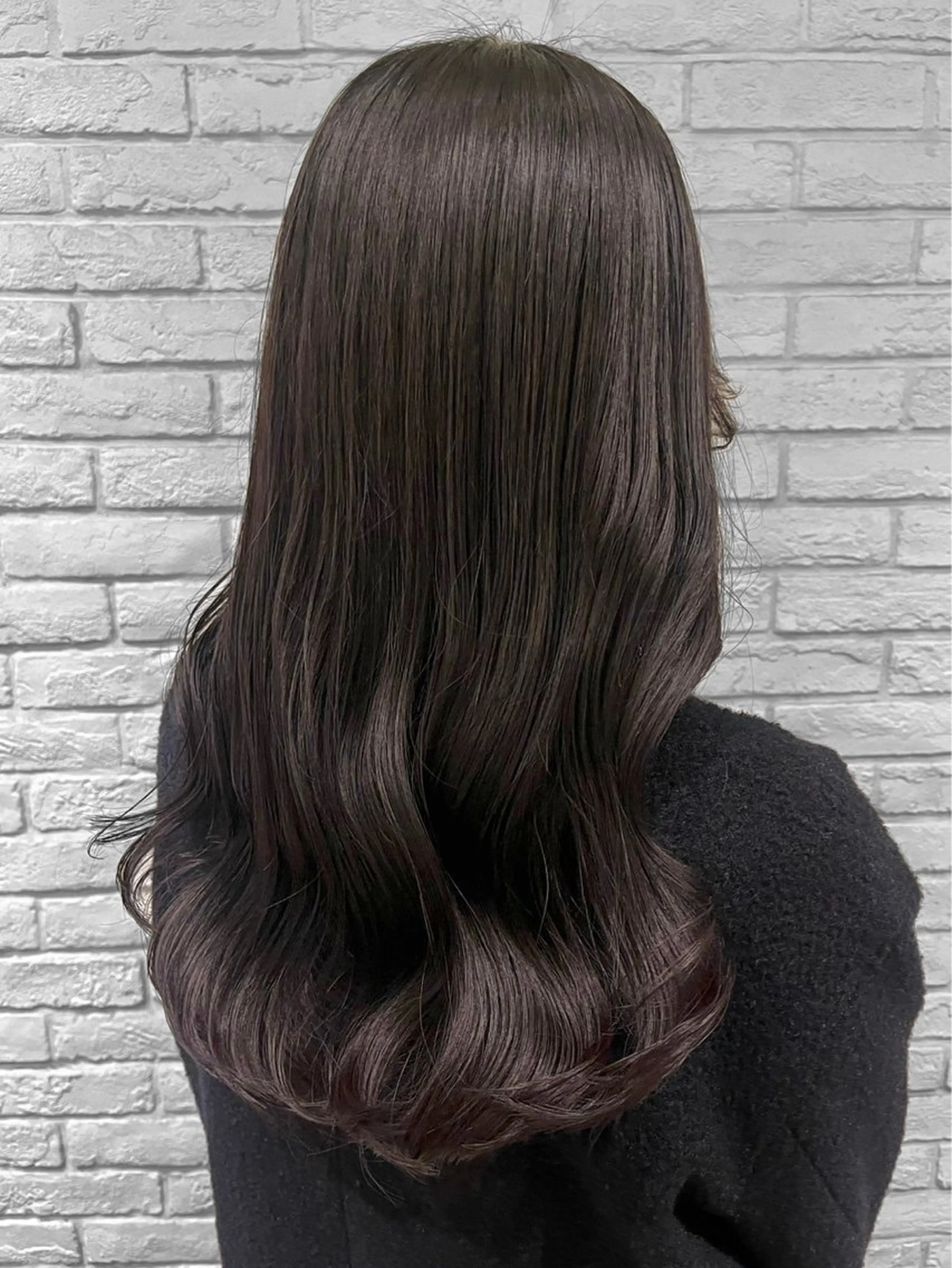 ロング カラー ブリーチ ケアブリーチ 透明感カラー イヤリングカラー グレージュ ヘアカラー ハイトーン/韓国風/ 艶髪/吉祥寺のヘアスタイル