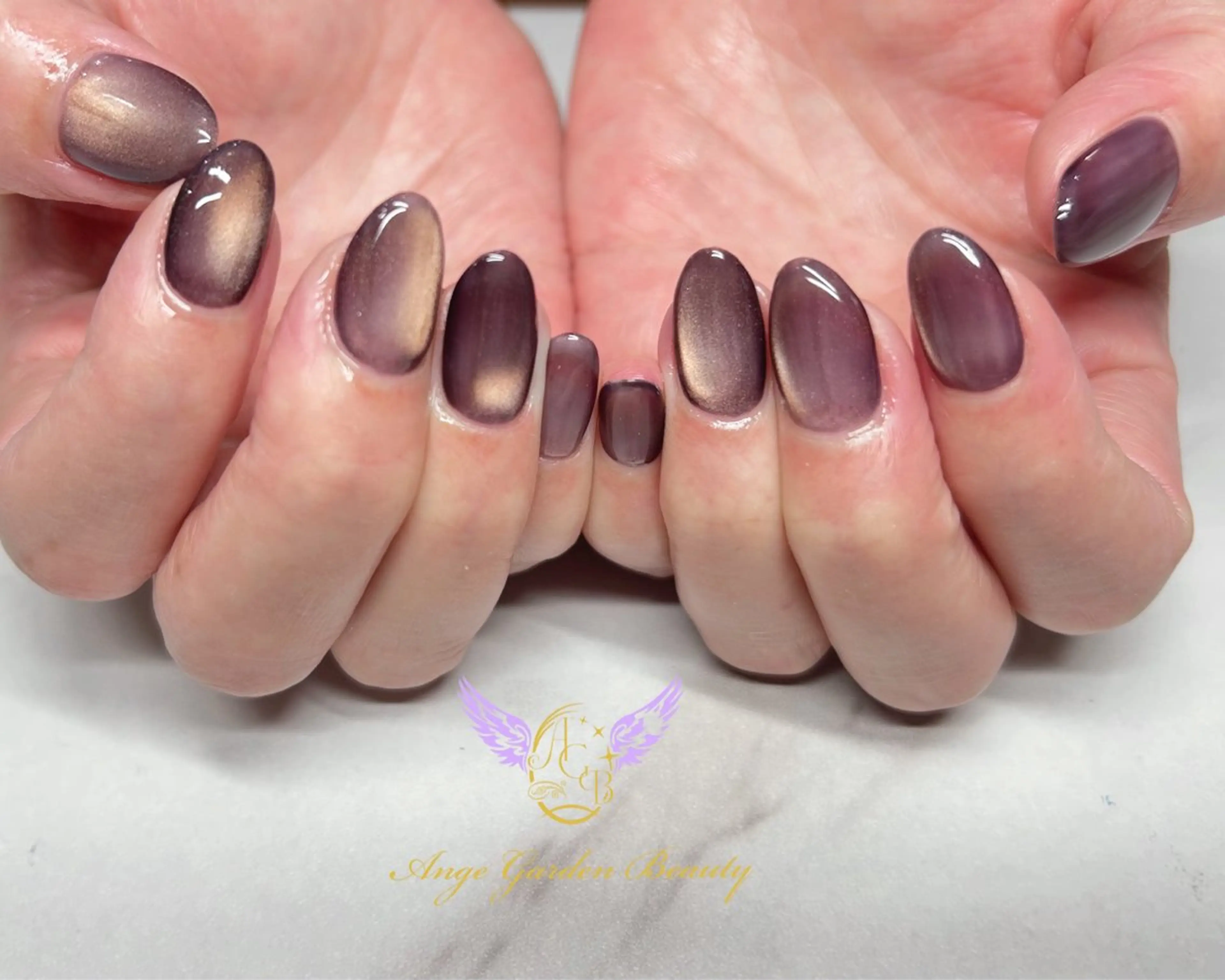 ネイル マグネットネイル AngeGarden Beautymihoのネイルデザイン