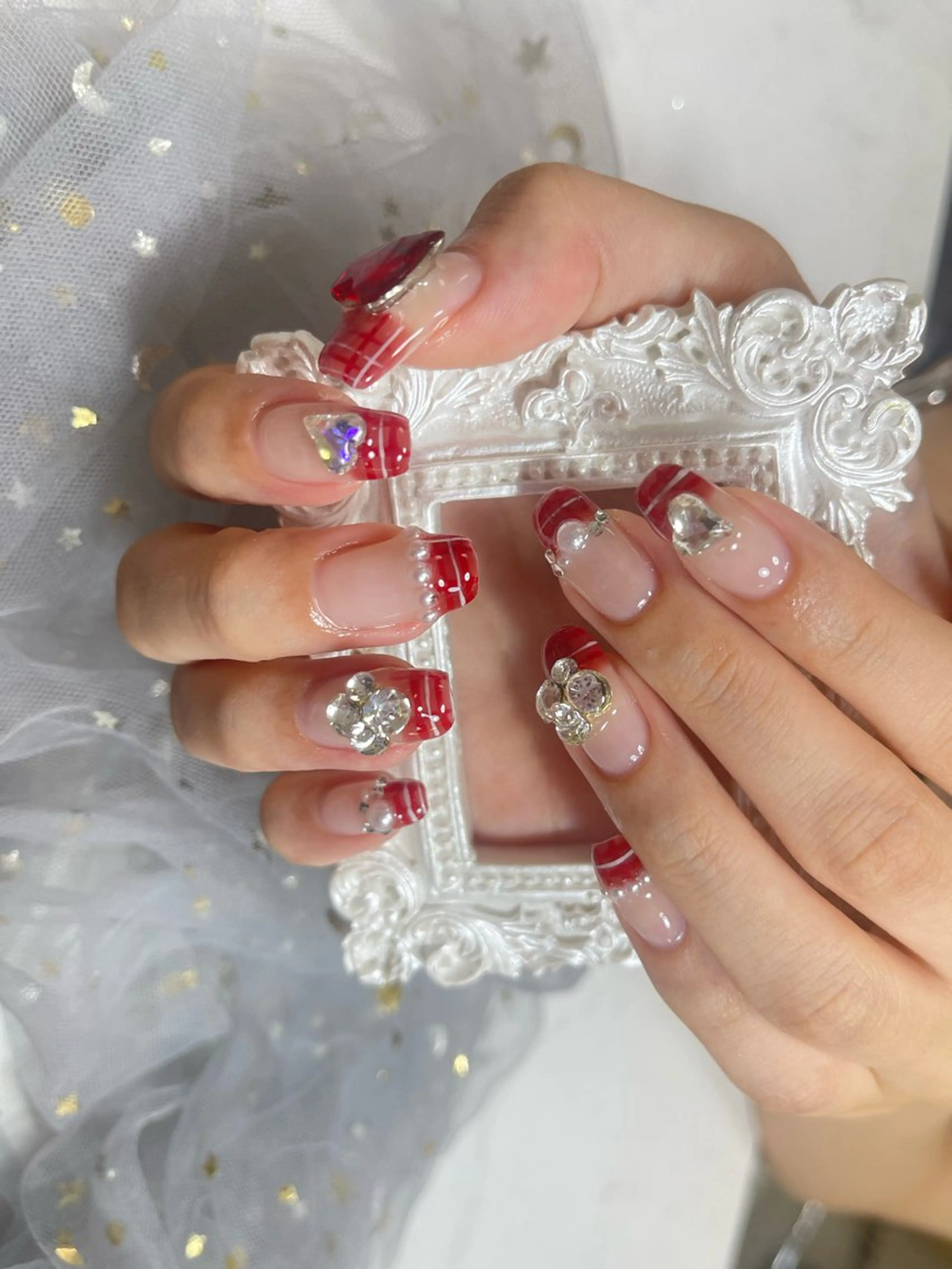 ネイル ハンドネイル 🎀ネイルサロン エクラYUI🎀のネイルデザイン