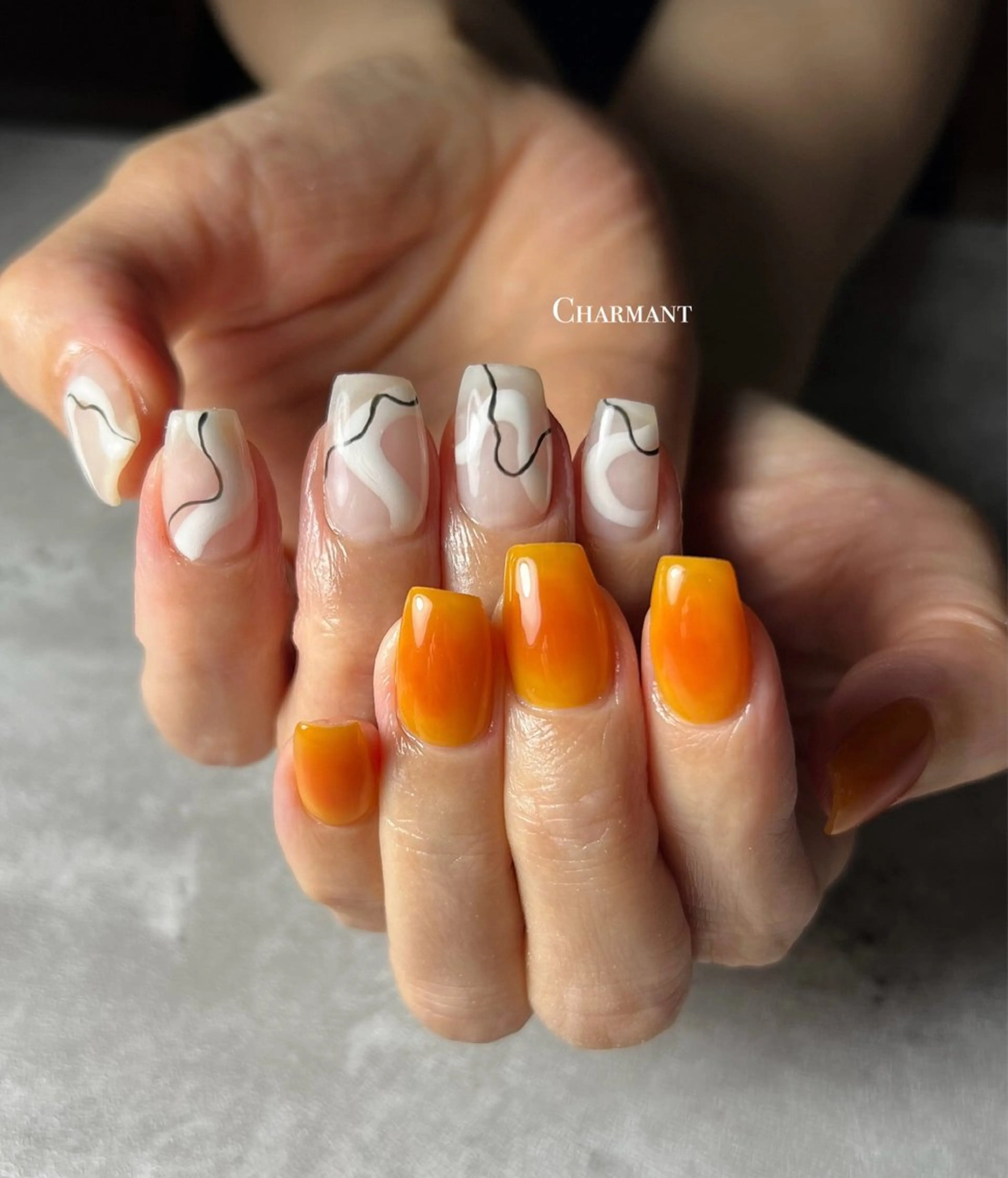 ネイル ハンドネイル Minako 【Charmant】のネイルデザイン