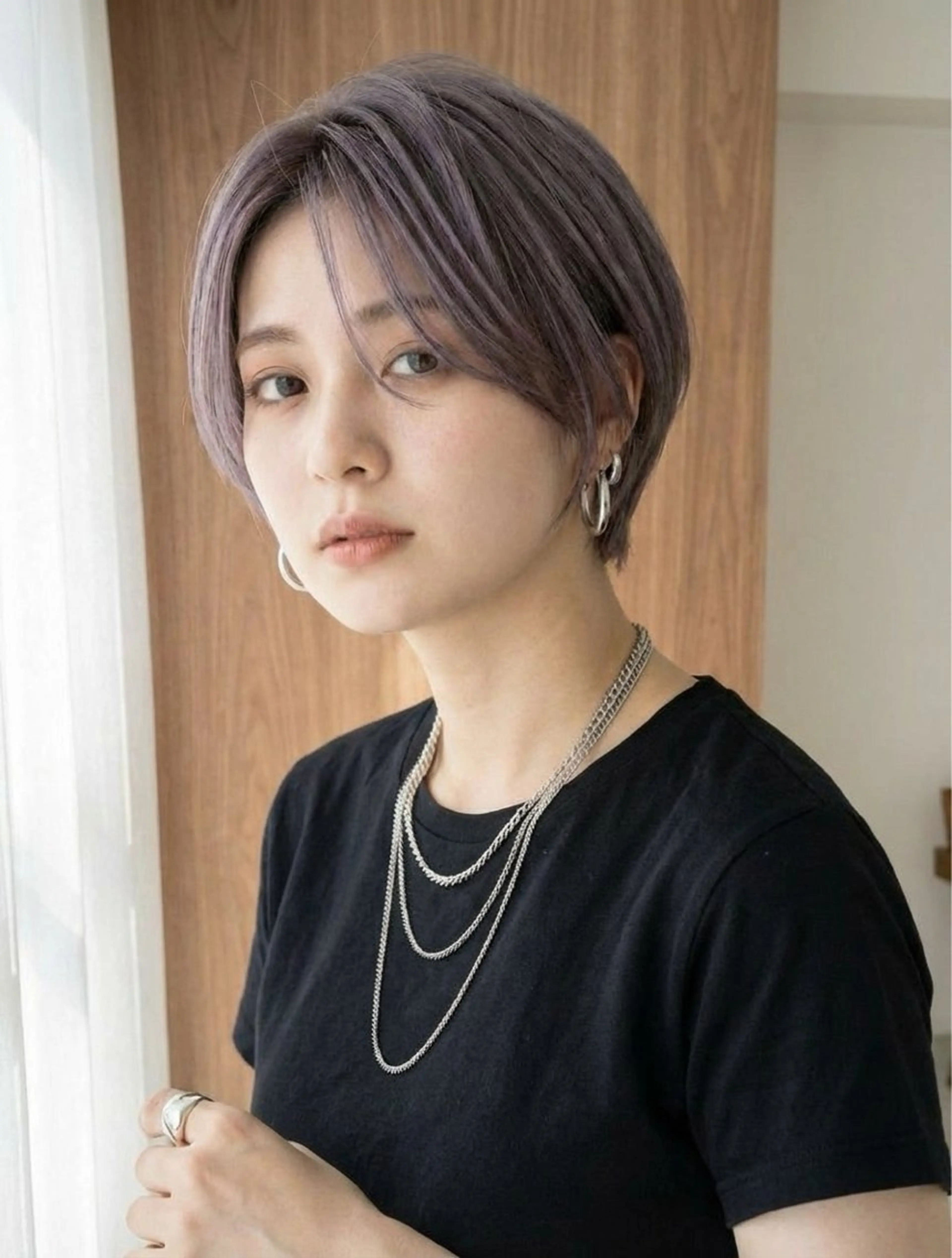 ショート カット ヘアカラー 大人ハイライト/清水 和馬のヘアスタイル