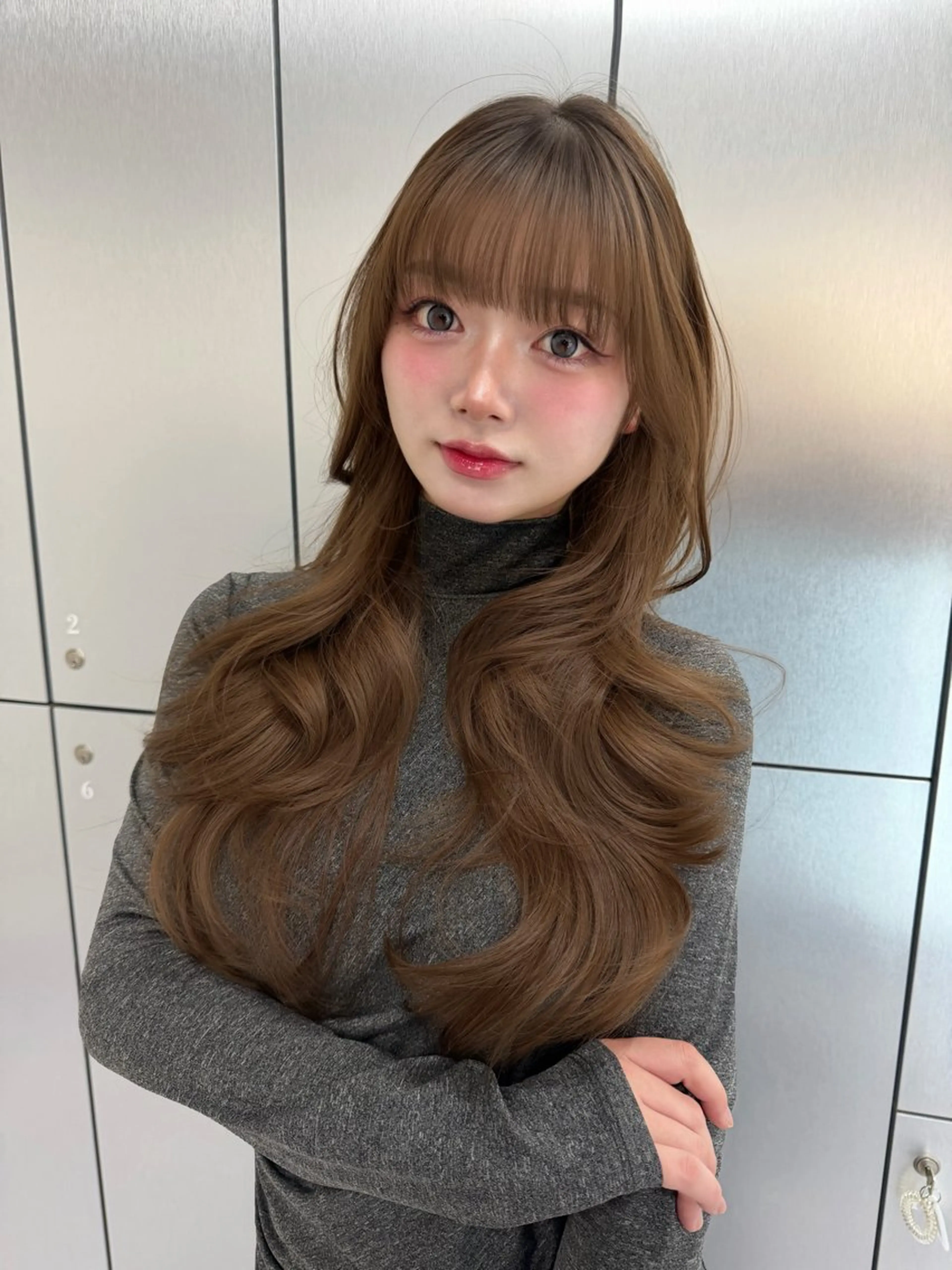 ロング カラー カット ヘアカラー トリートメント ヘアセット Rita/髪質改善 /透明感カラーのヘアスタイル