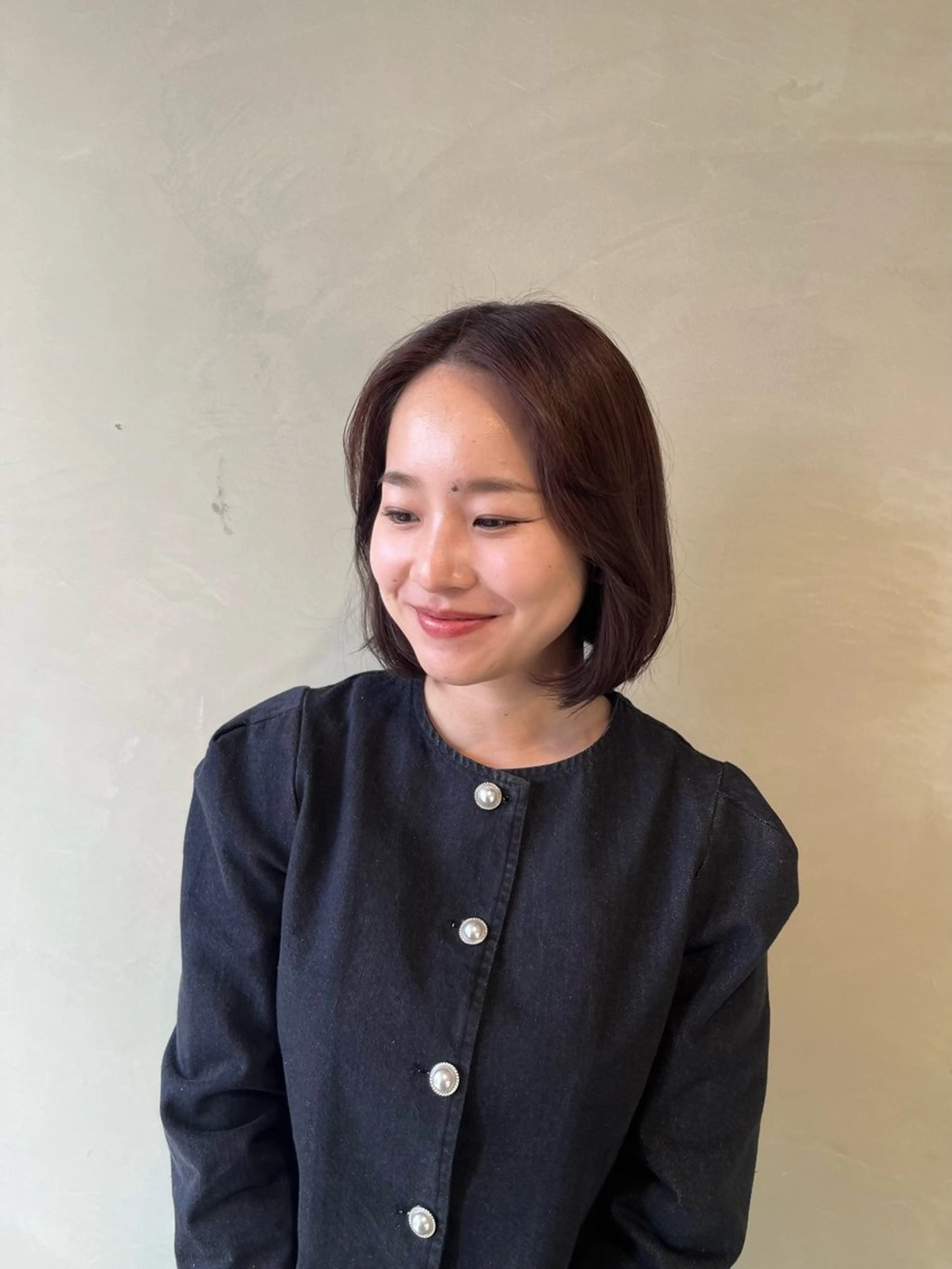 カラー ラベンダーカラー レッドカラー 本木下朋花/髪質 改善×ダブルカラーのヘアスタイル