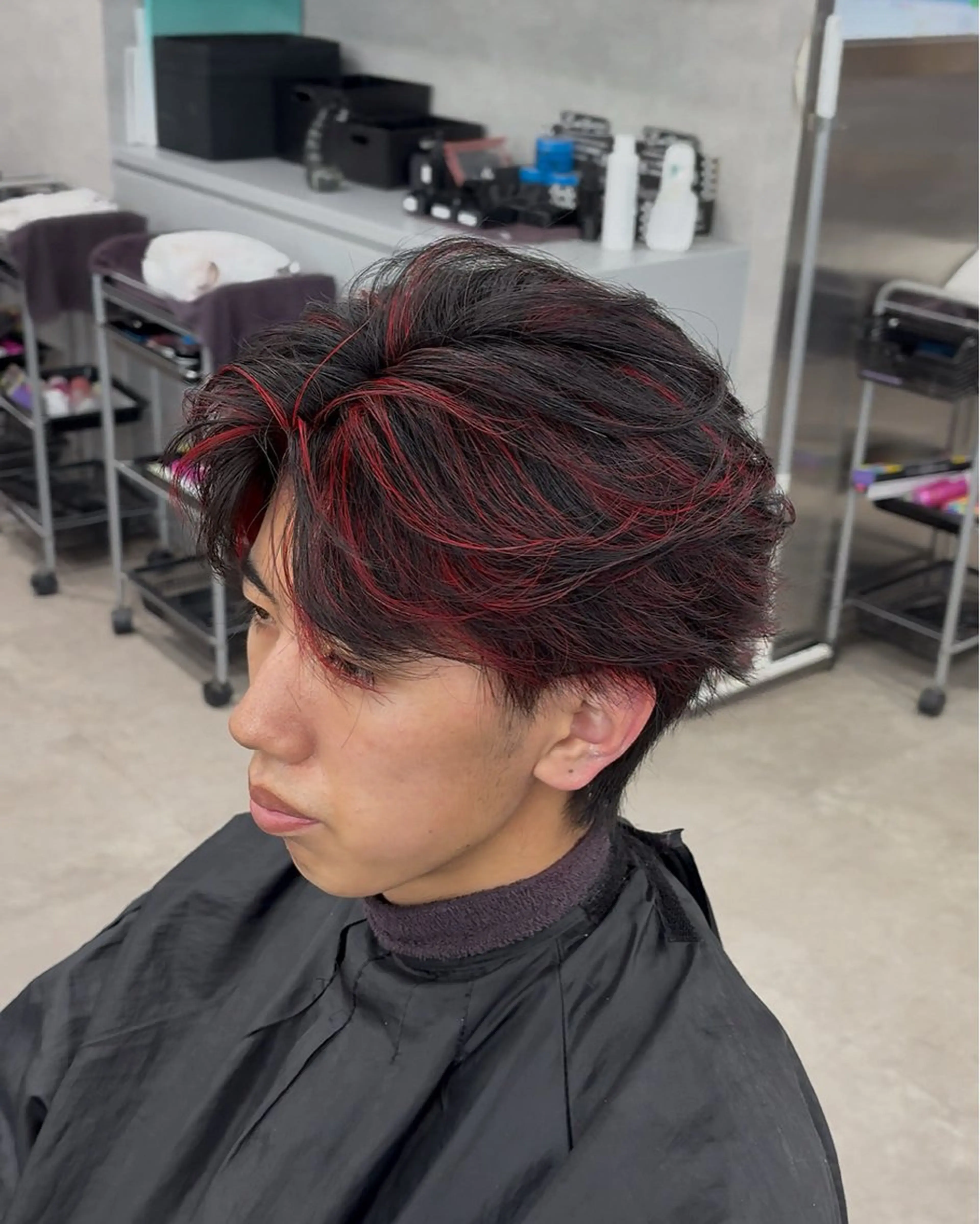 ヘアアレンジ メンズ フェザーオーダー Ｎｏ．1美容師のヘアスタイル