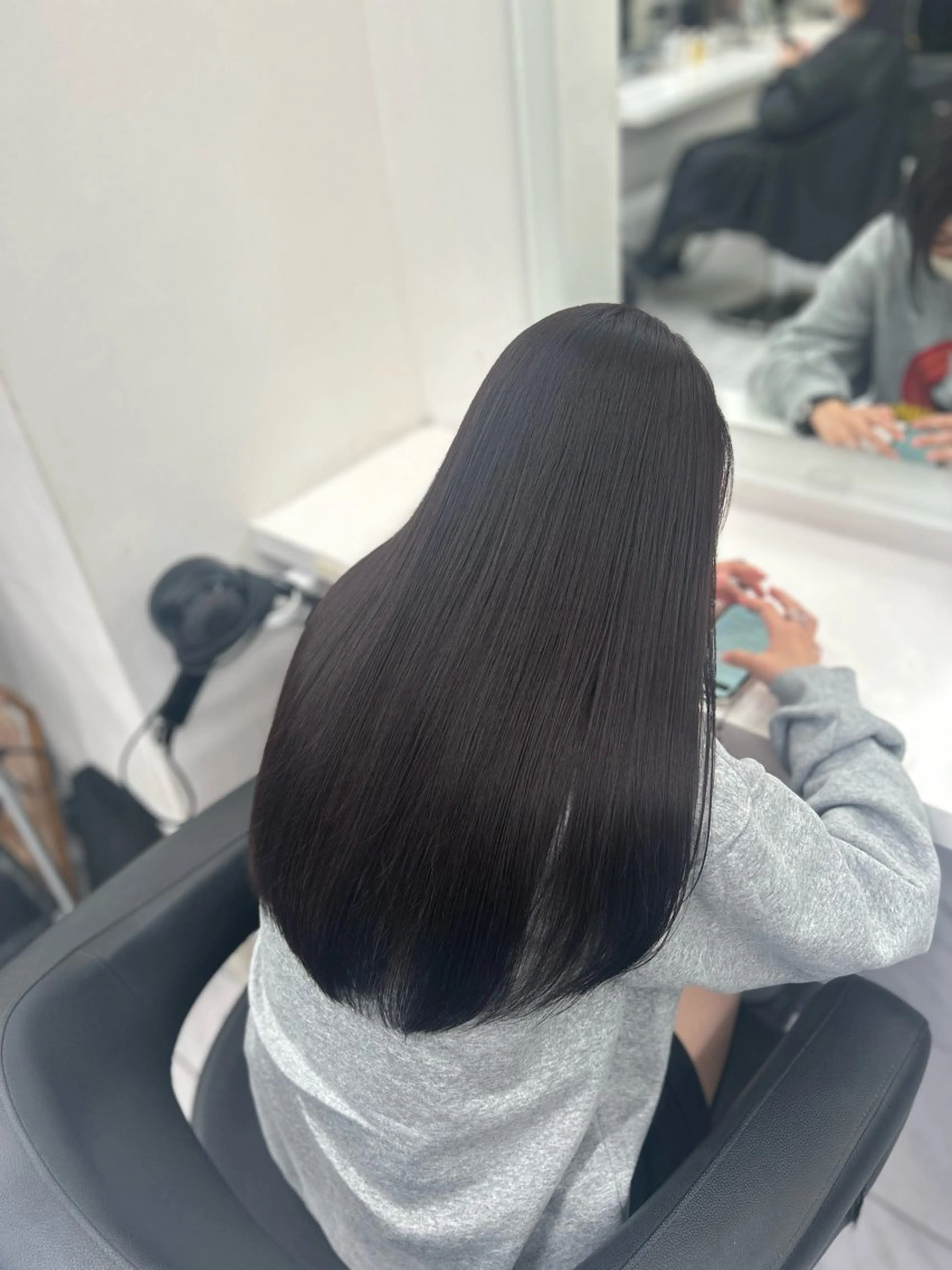 ロング カラー パーマ ヘアアレンジ メンズ キッズ ブリーチなしカラー/ ブラウン/レイヤーのヘアスタイル