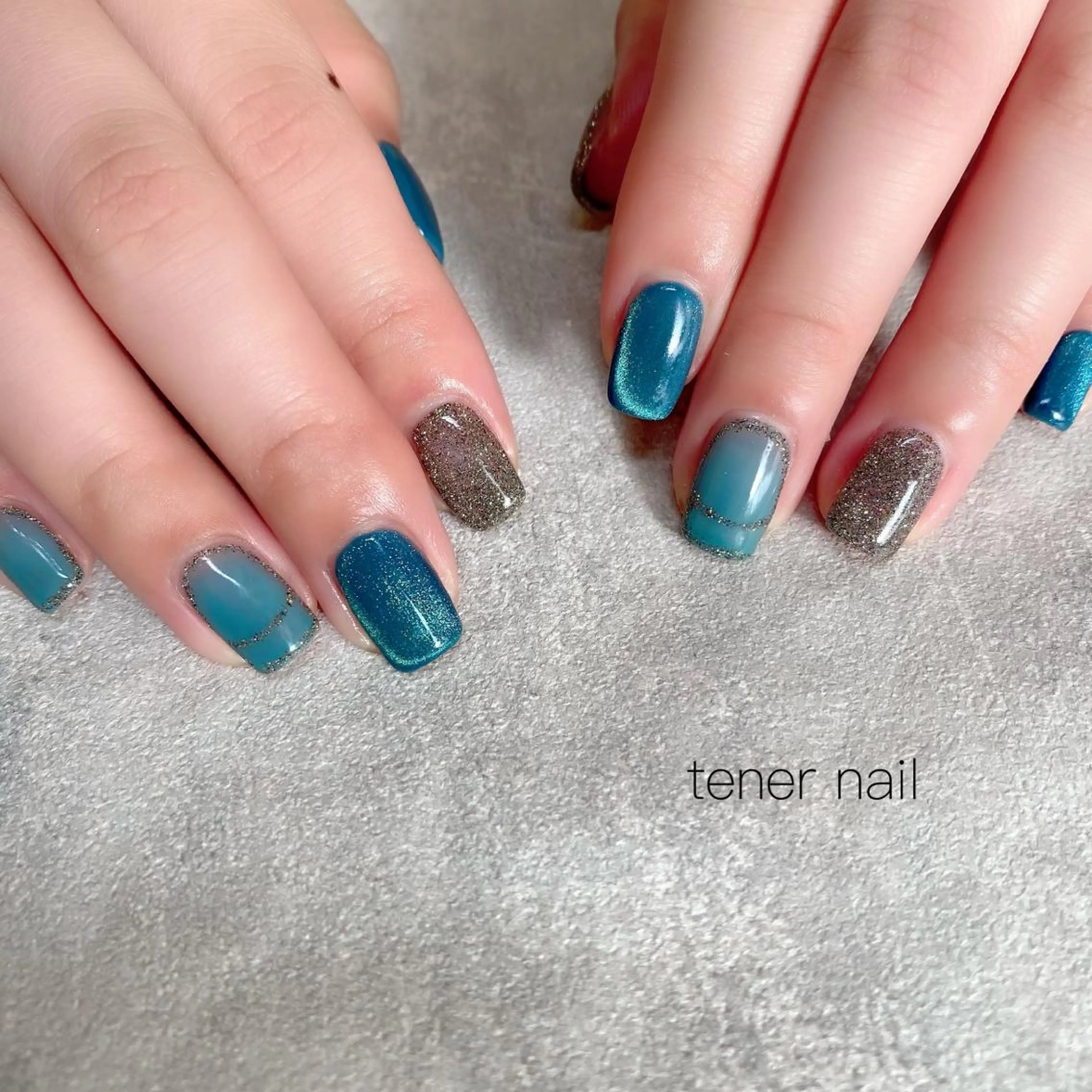 ネイル フレンチネイル マグネットネイル tener  nail  テネルネイル所属・テネルネイル tener nailのネイルデザイン