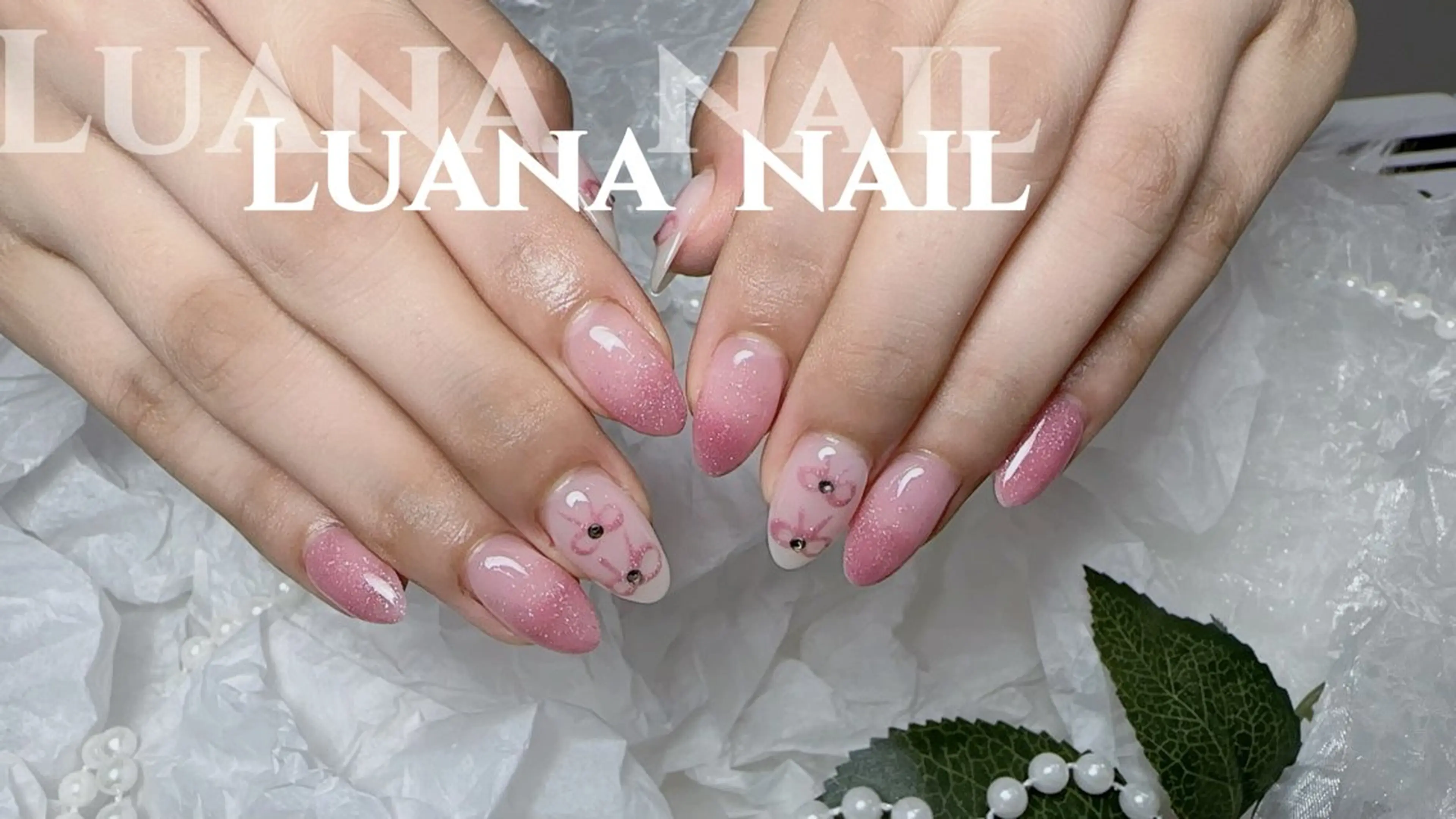 ネイル フラッシュネイル フレンチネイル ジェルネイル 韓国ネイル マグネットネイル ルアナネイルサロン所属・ルアナネイル サロンのネイルデザイン