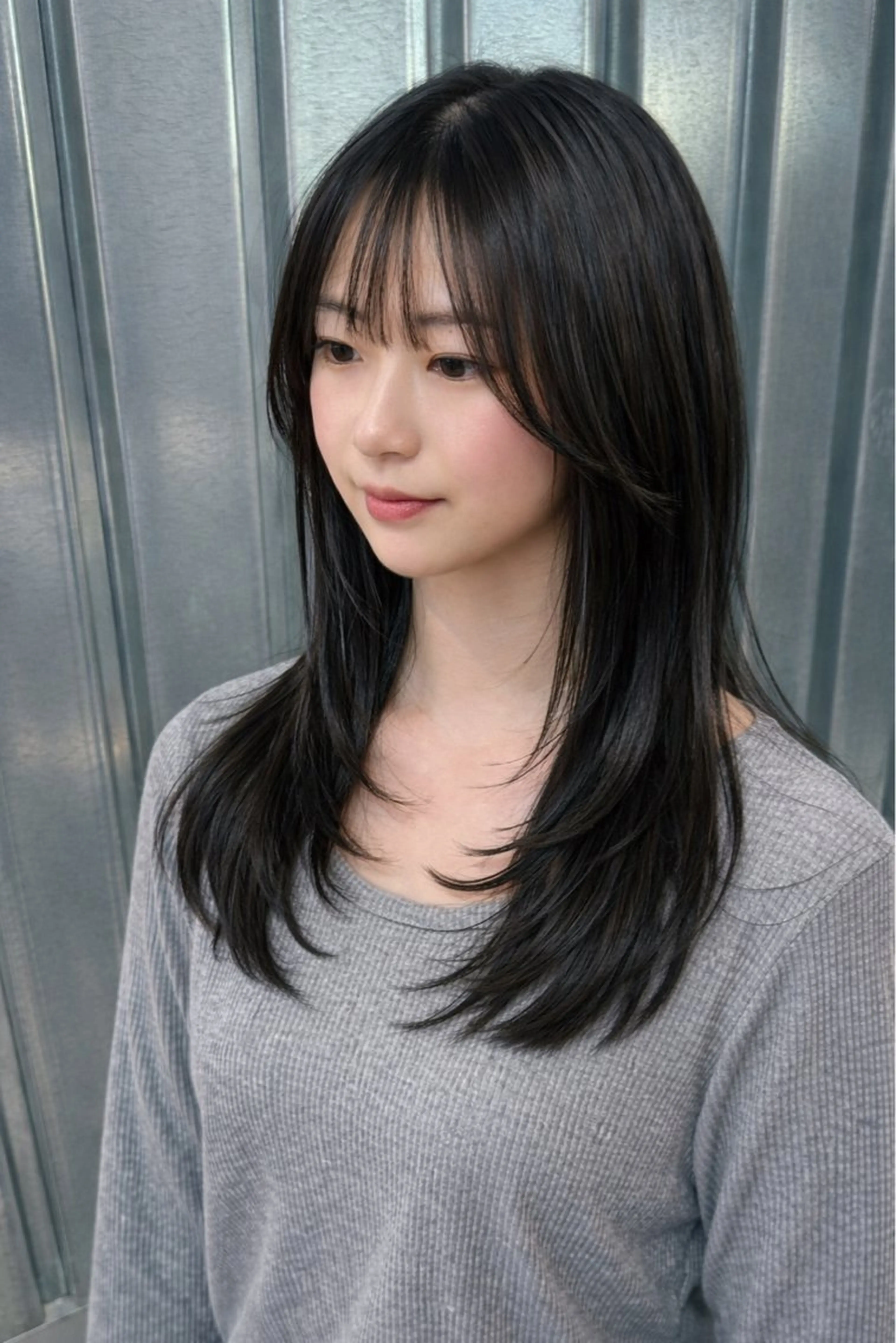 【📣新生活応援📣】艶カラー🎨+aujua髪質改善トリートメント✨+ブロー💁♀️の写真