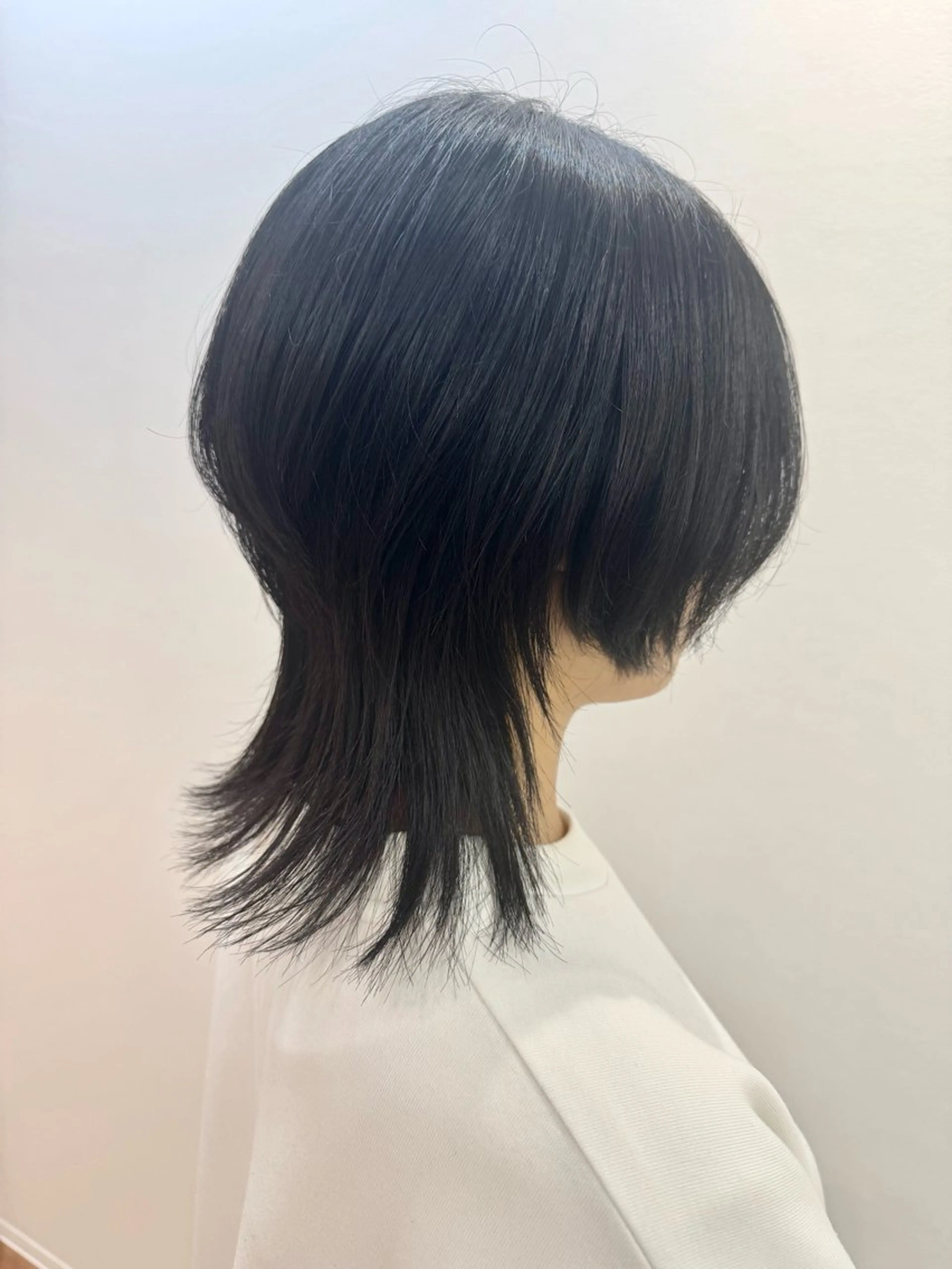 ミディアム ハイレイヤー レイヤーカット ウルフカット ウルフレイヤー カット トリートメント 佐々木 有彩のヘアスタイル