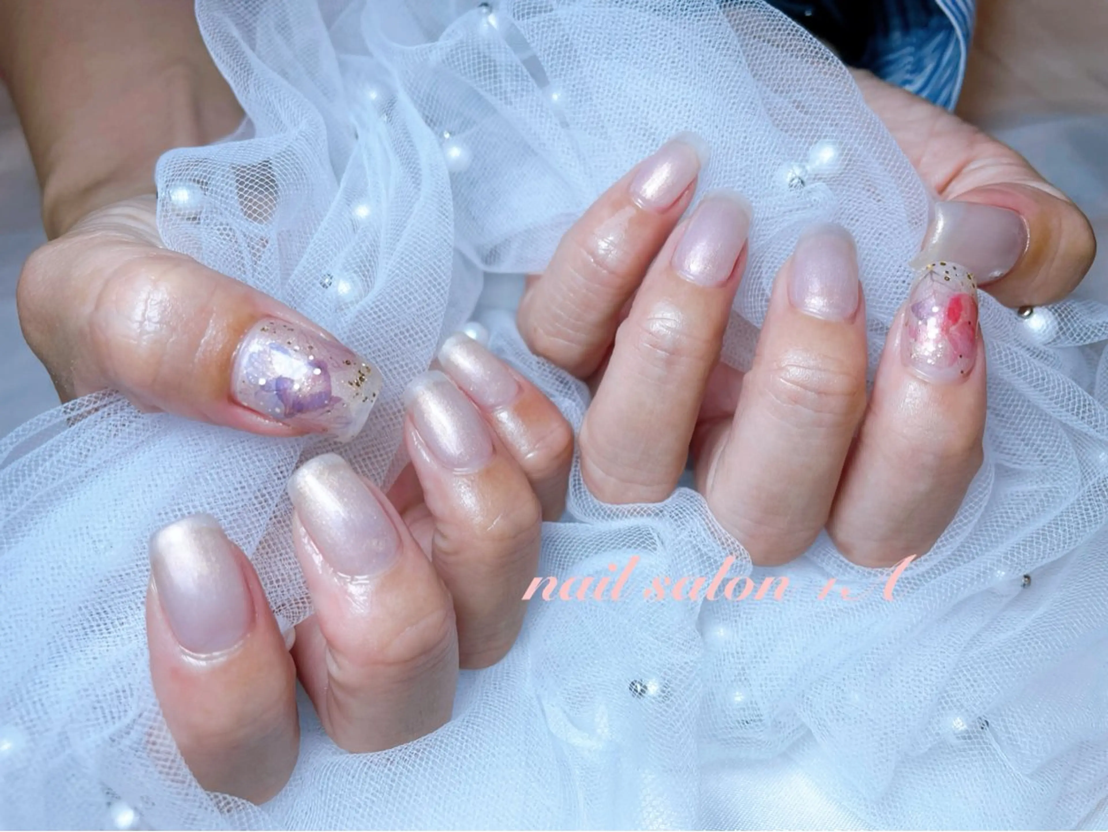 ミディアム ハンドネイル nail salon +A所属・Nail Salon +Aのネイルデザイン