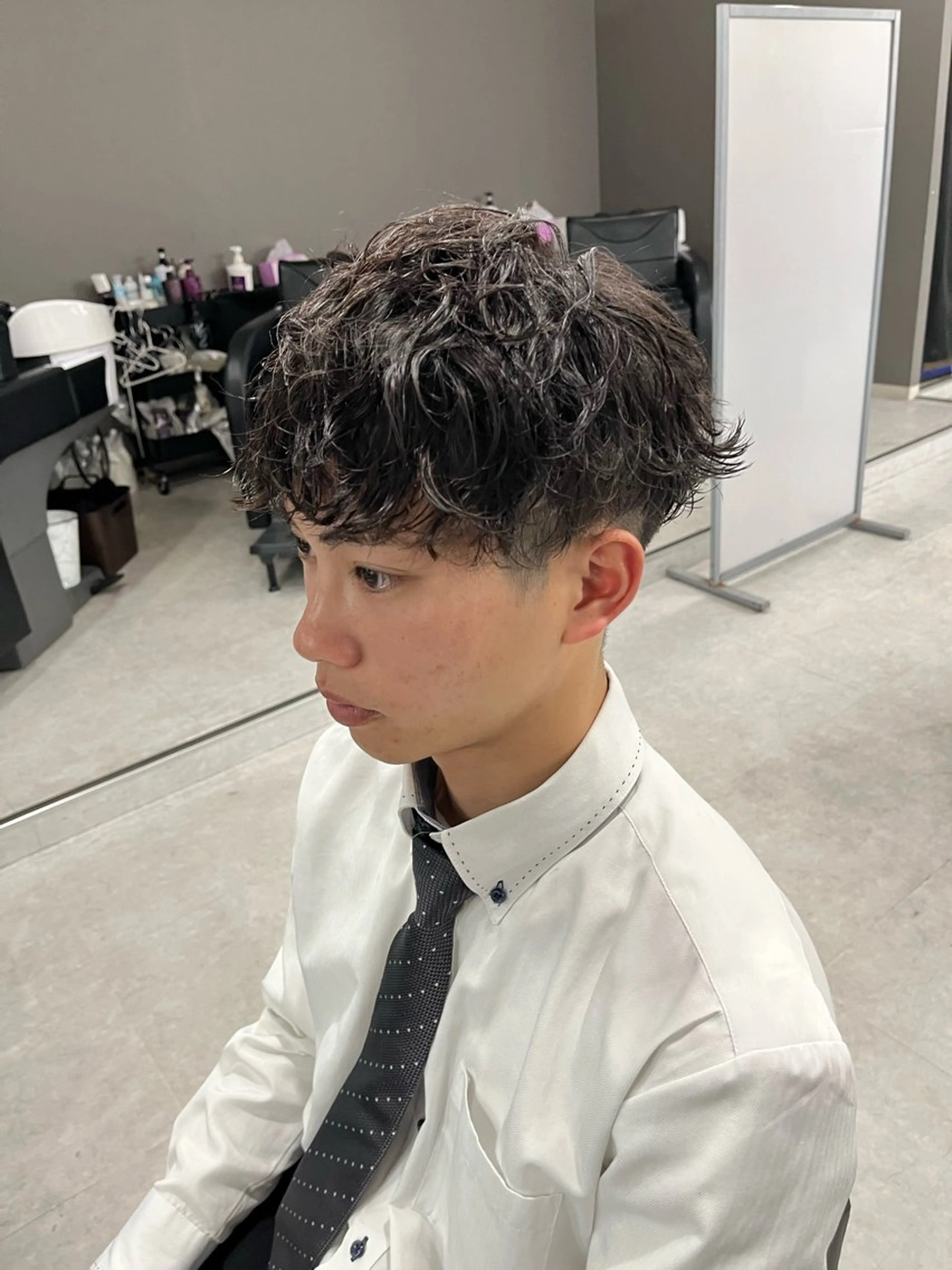 ショート カラー パーマ メンズ メンズ特化/パーマ /フェード/洋輔のヘアスタイル