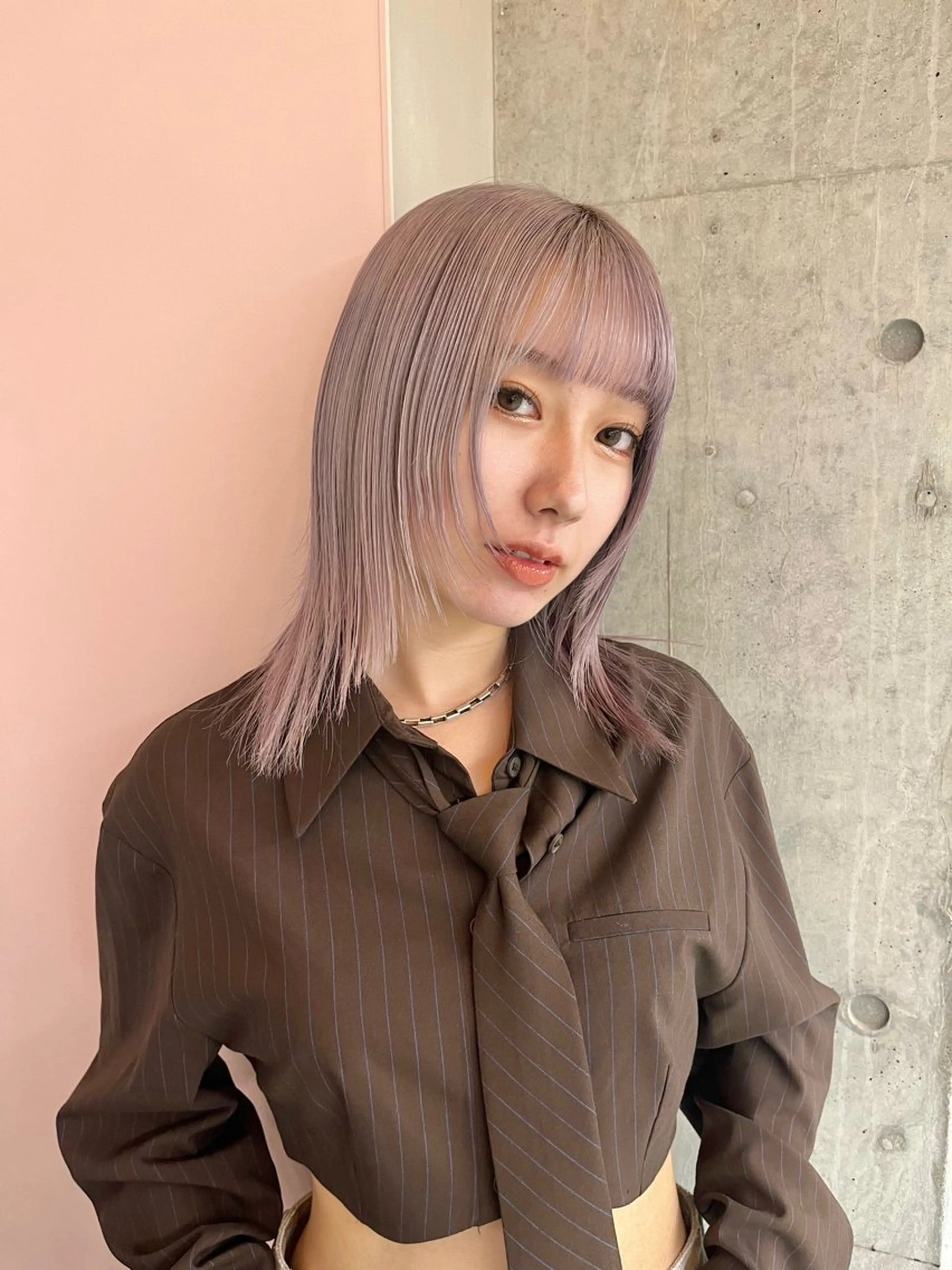 カラー 艶ブリーチ/表参道 ハイトーン /実乃梨のヘアスタイル