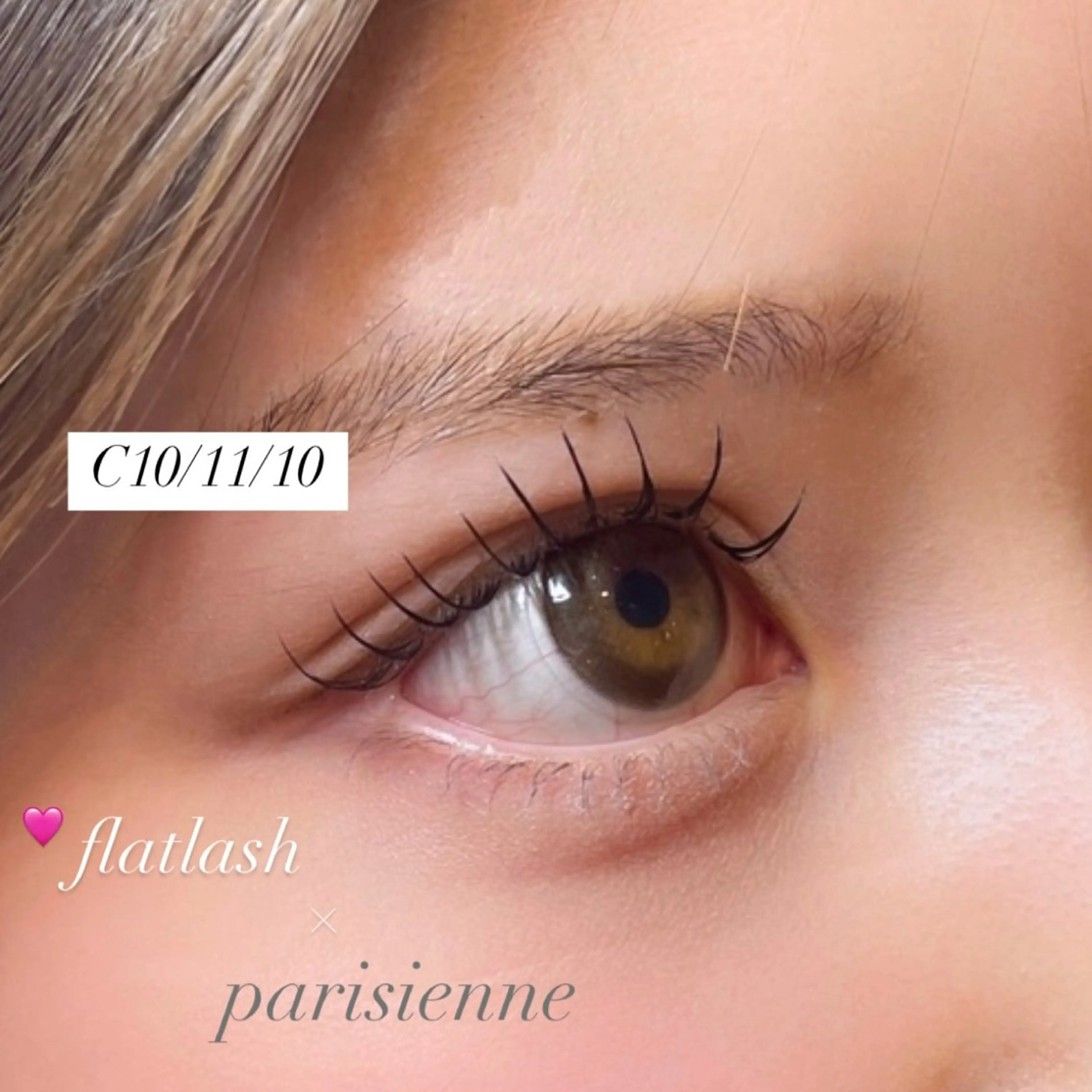 マツエク・マツパ 束感まつ毛 マツエク Mell Yuuna ♡パリエク /束感の眉毛・アイブロウイメージ