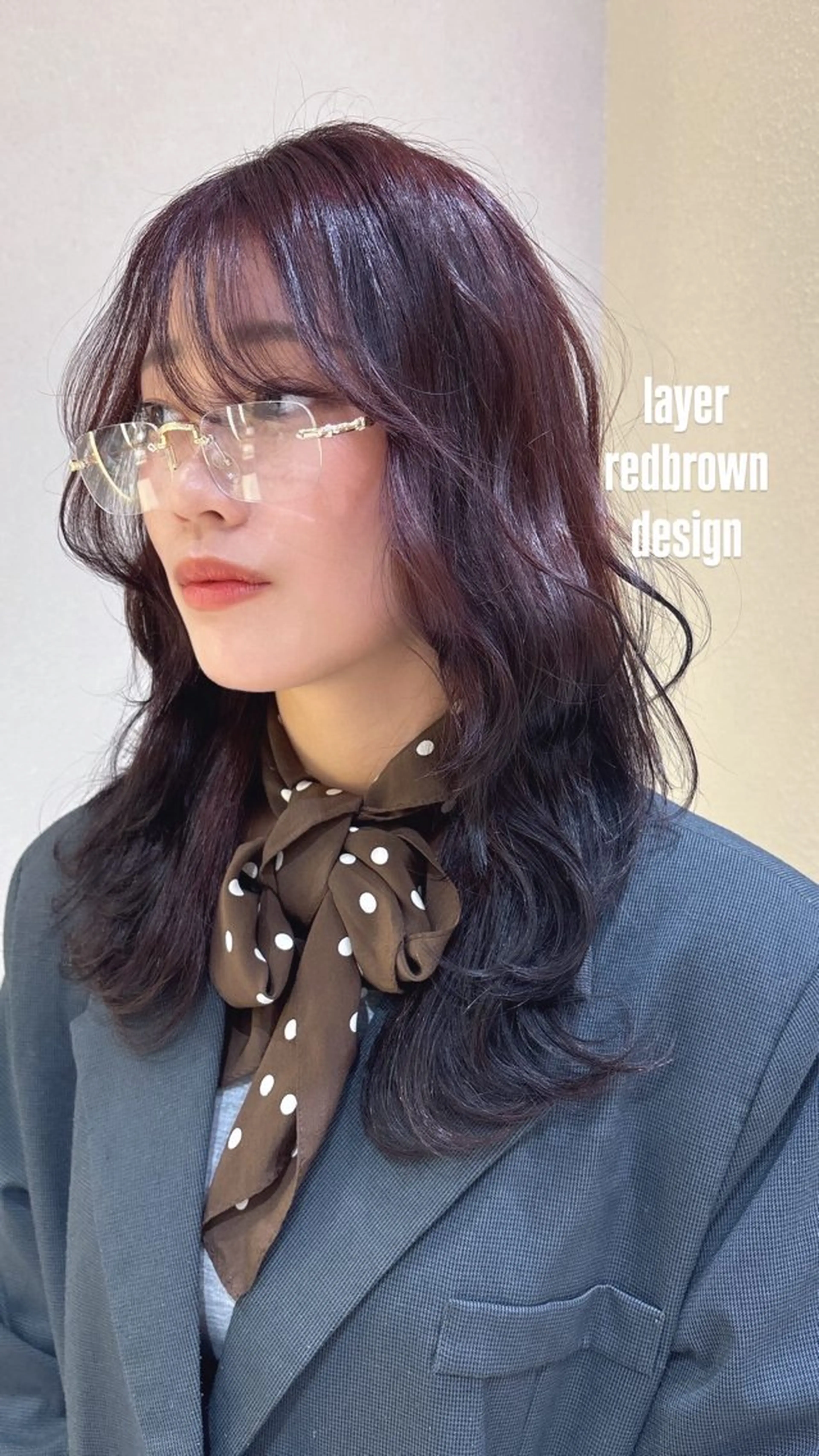 セミロング ヘアカラー ブリーチ🌟リタッチ 🎠KANON🎡のヘアスタイル