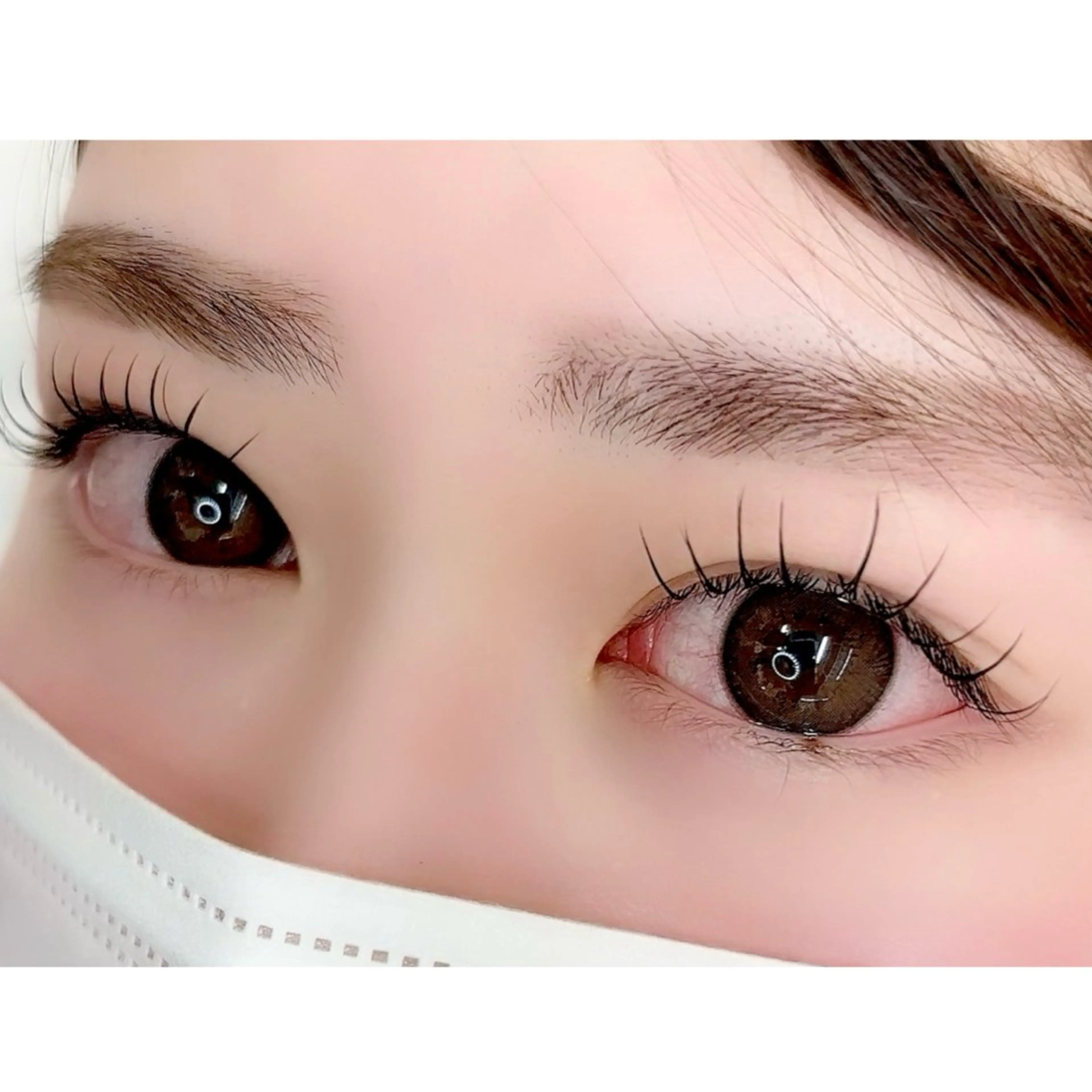 マツエク・マツパ 束感まつ毛 フラットラッシュ パリジェンヌラッシュリフト 一重×まつ毛パーマ Morganite 🦋 ÿui 🦋のマツエク・マツパデザイン