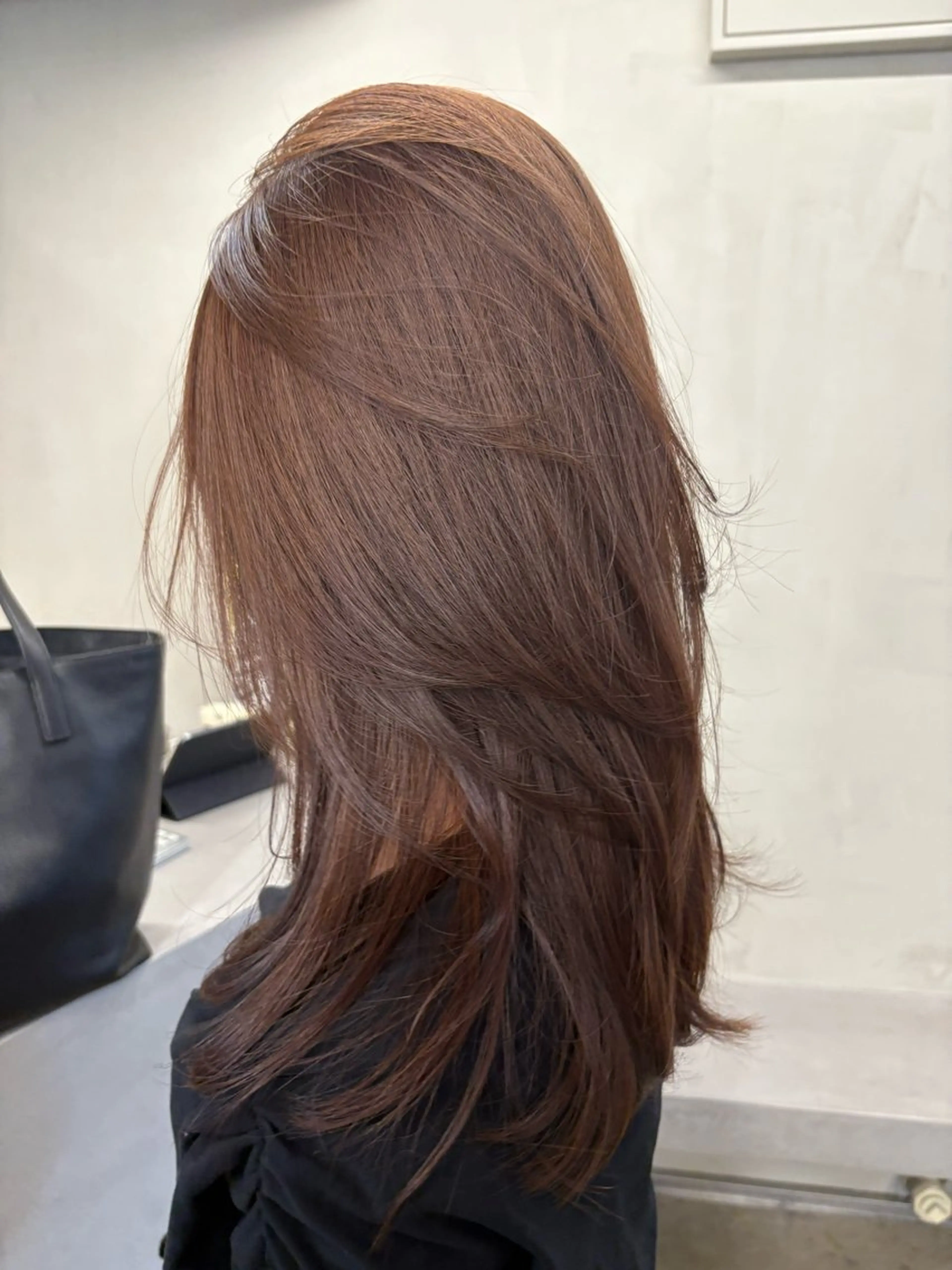 ミディアム カラー カット 縮毛矯正 レイヤー/柔色 カラー/SAkiのヘアスタイル