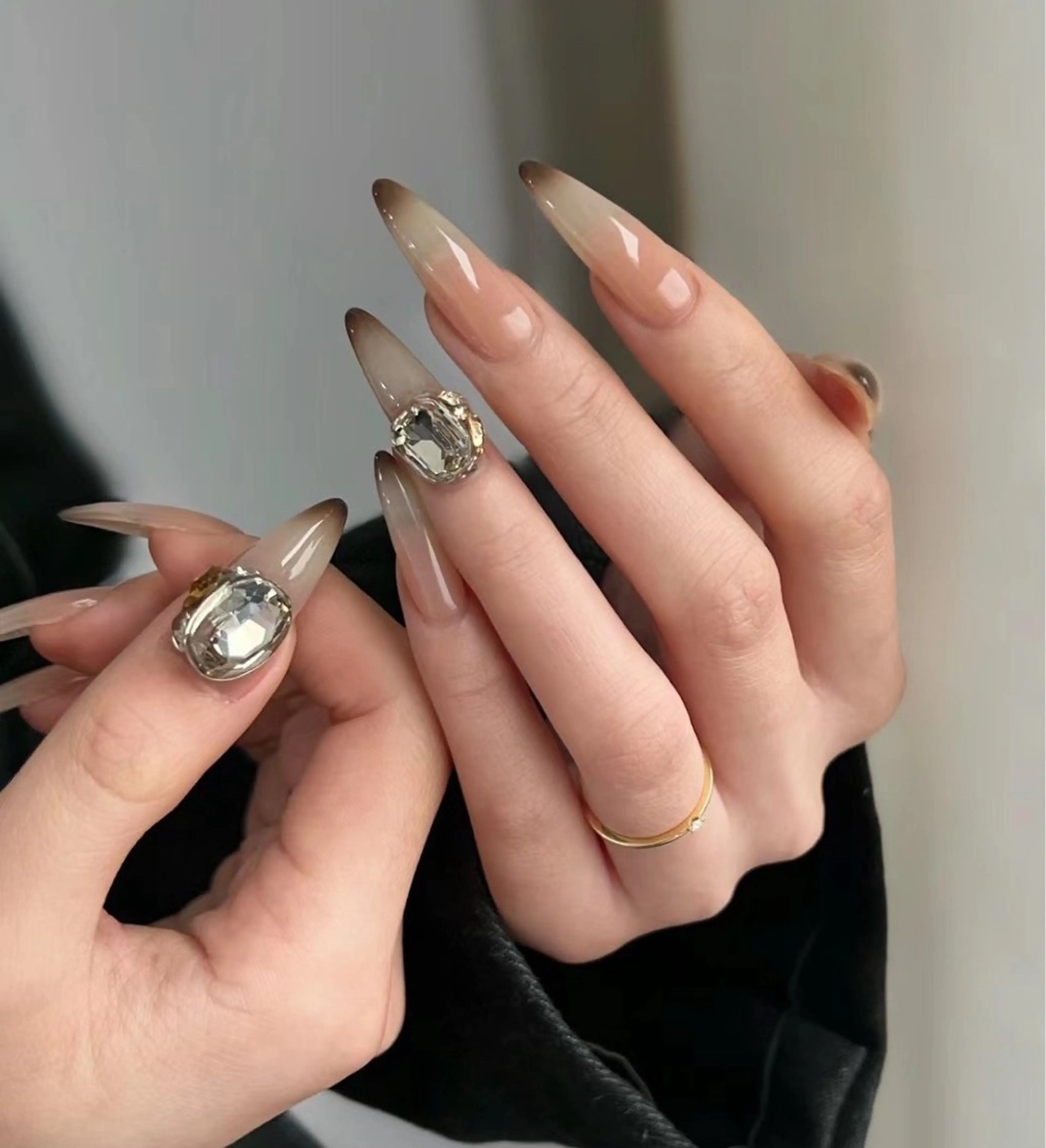 シャムネコグラデーションネイルの写真