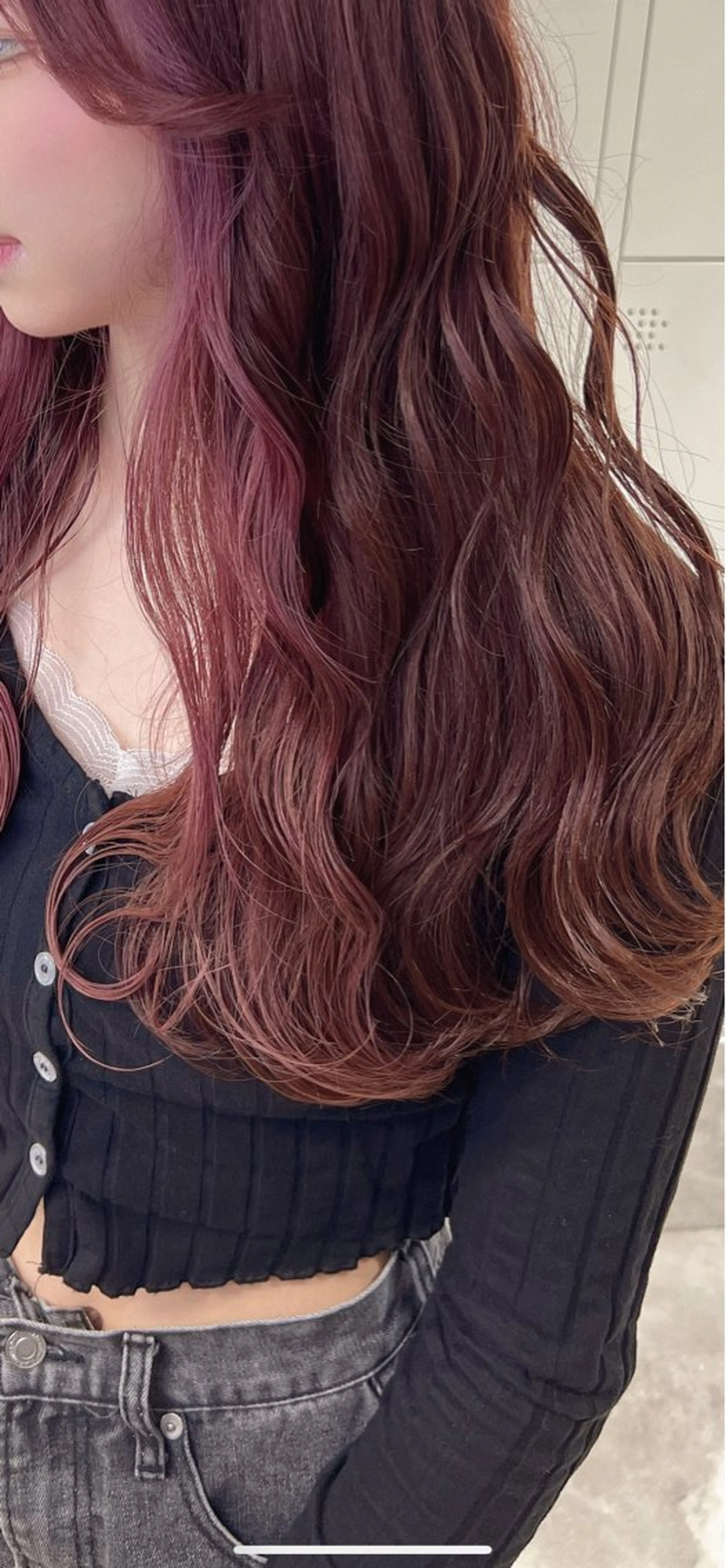 ロング カラー ブリーチ ケアブリーチ トリートメント TOMONA👑 GiseL梅田店のヘアスタイル