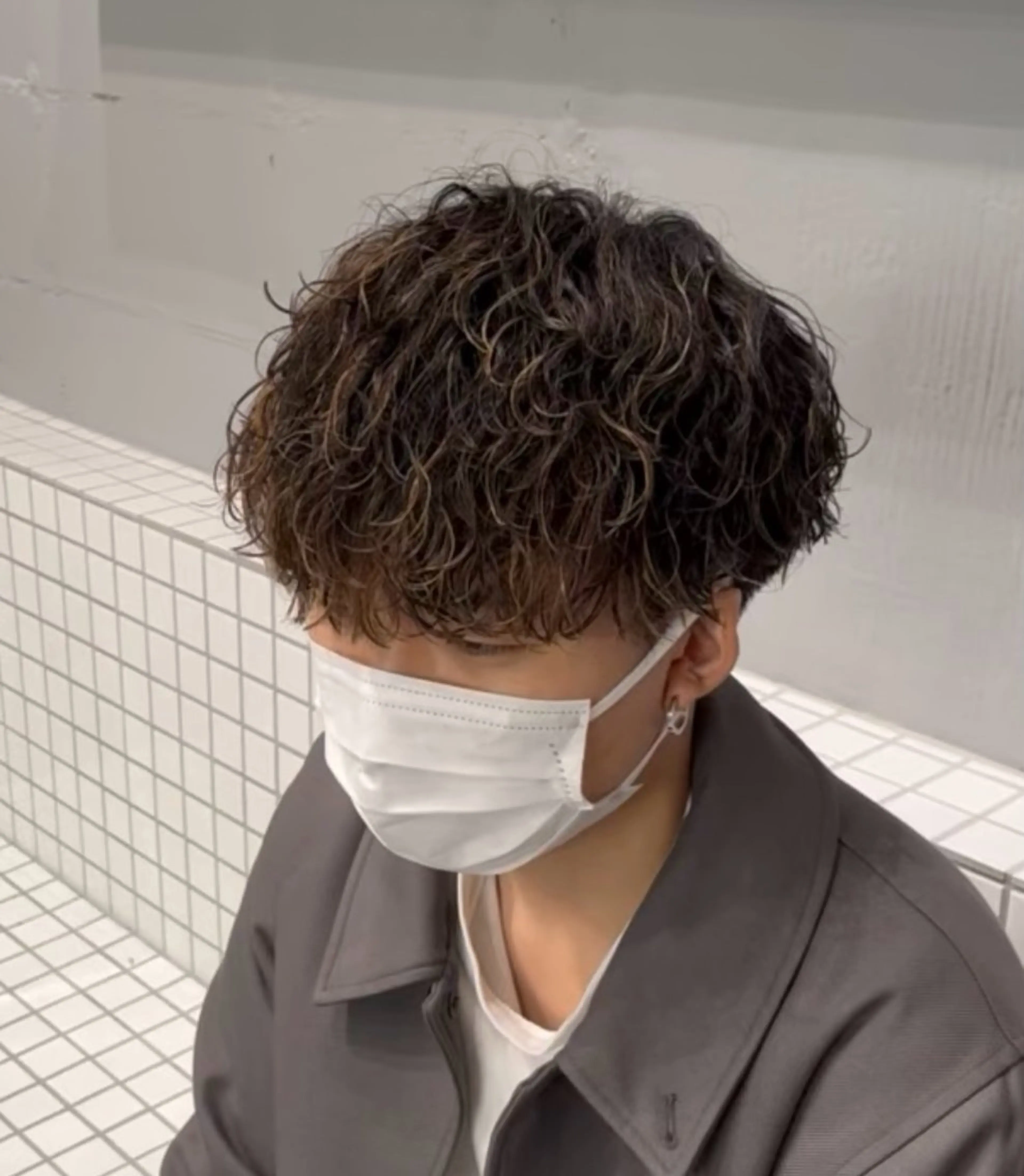 パーマ メンズ カット パーマ 🦋女子ウケメンズ パーマYUI🦋のヘアスタイル