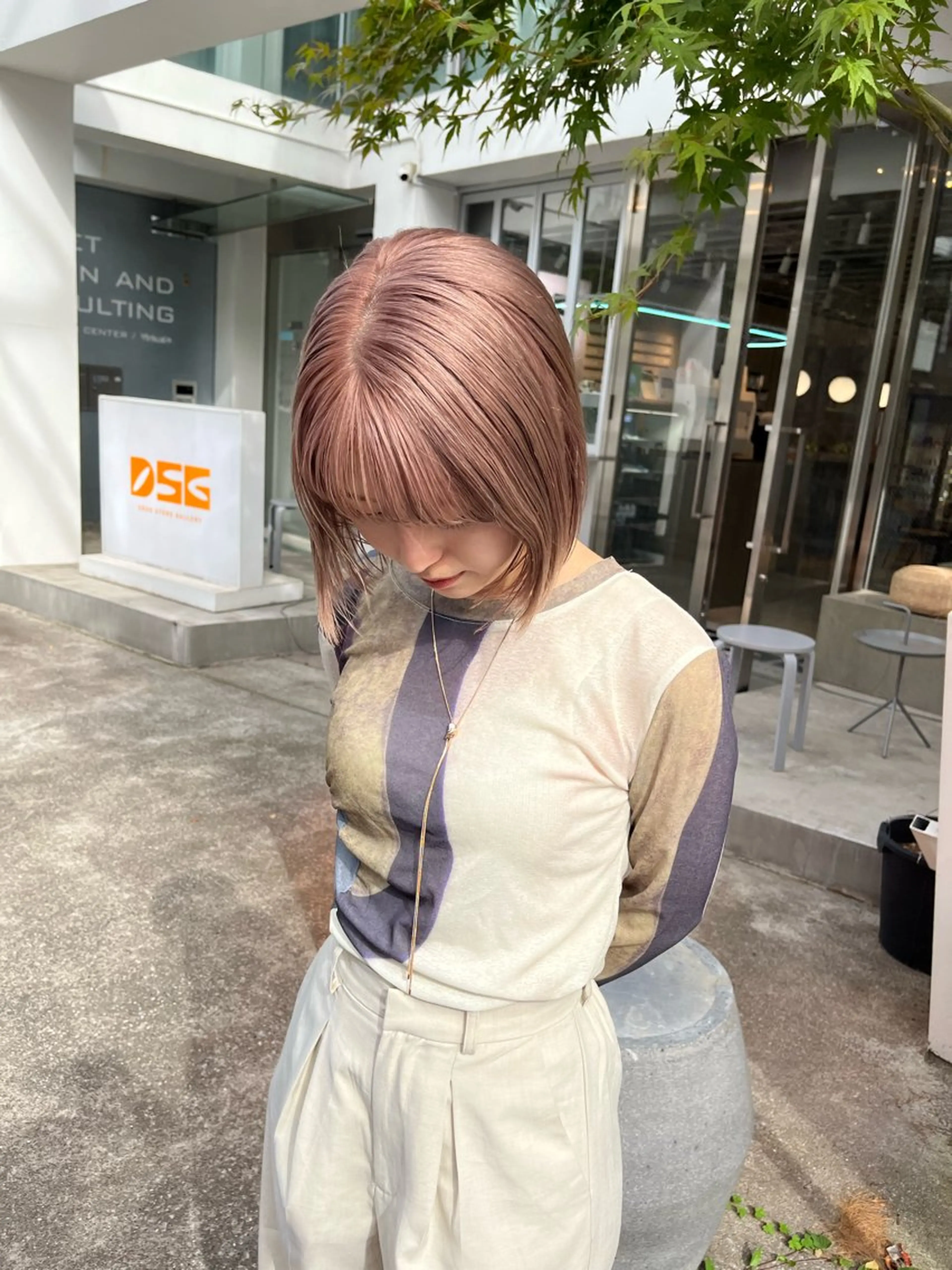 ショート カラー 艶カラー 🤍🫧/makoのヘアスタイル