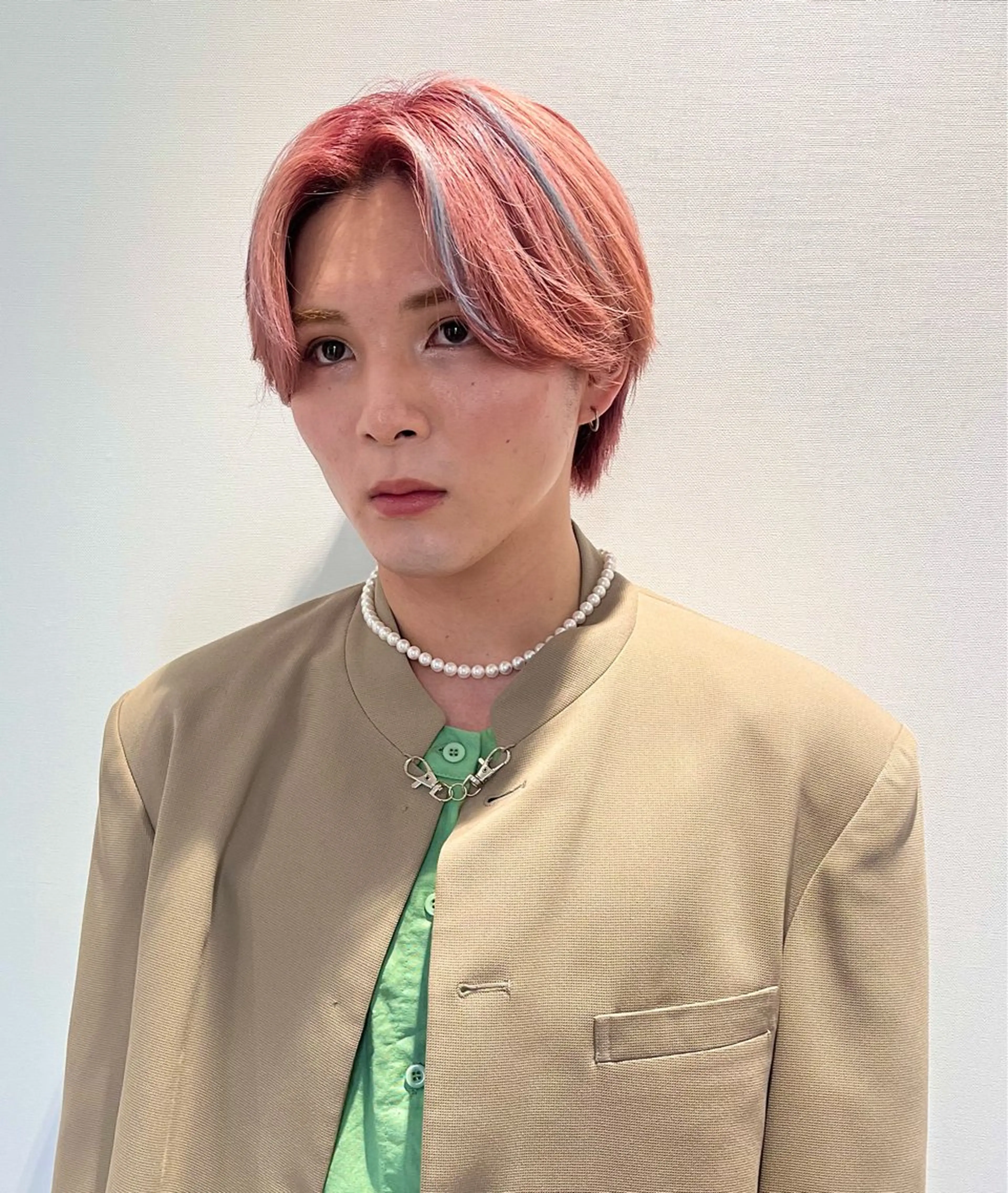 ショート メンズ メンズハイトーン アフェクション大曽根所属・💞暖色艶カラー/ ホウツキカナ🍒のヘアスタイル