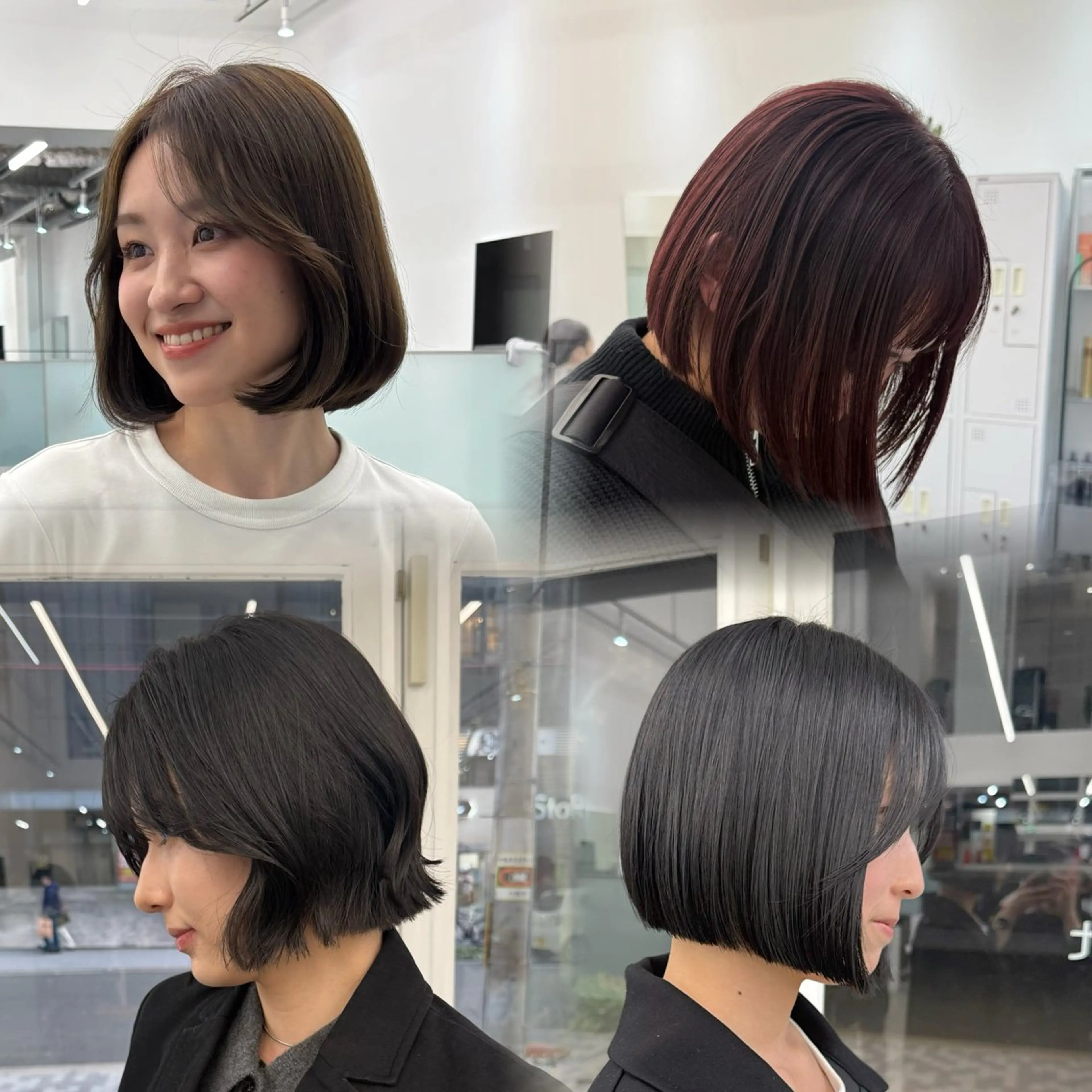 ショート ボブ AHNKISM所属・トレンド🌷 ボブ　パーマ🩰のヘアスタイル