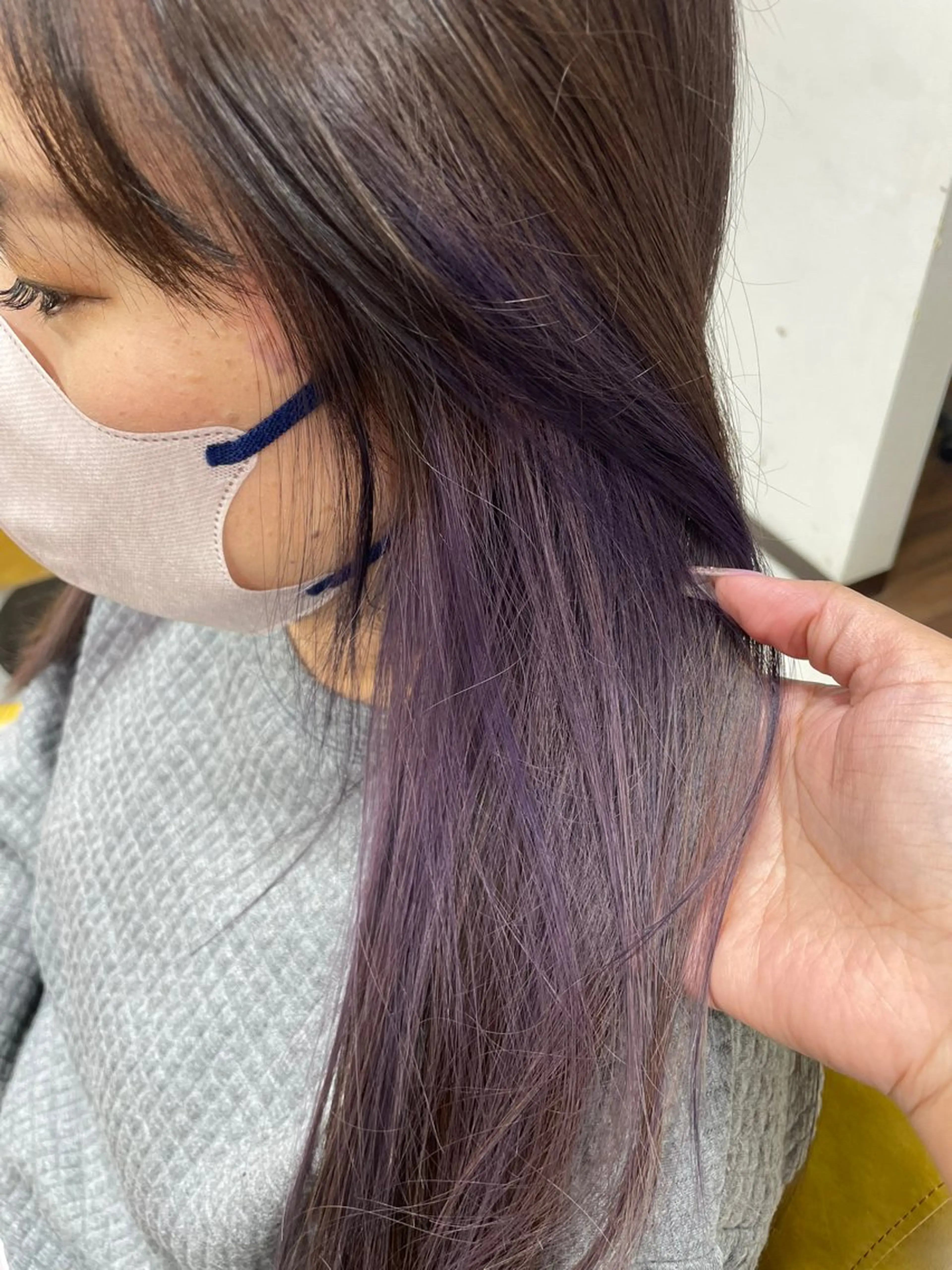 ロング カラー 大内 カオリのヘアスタイル