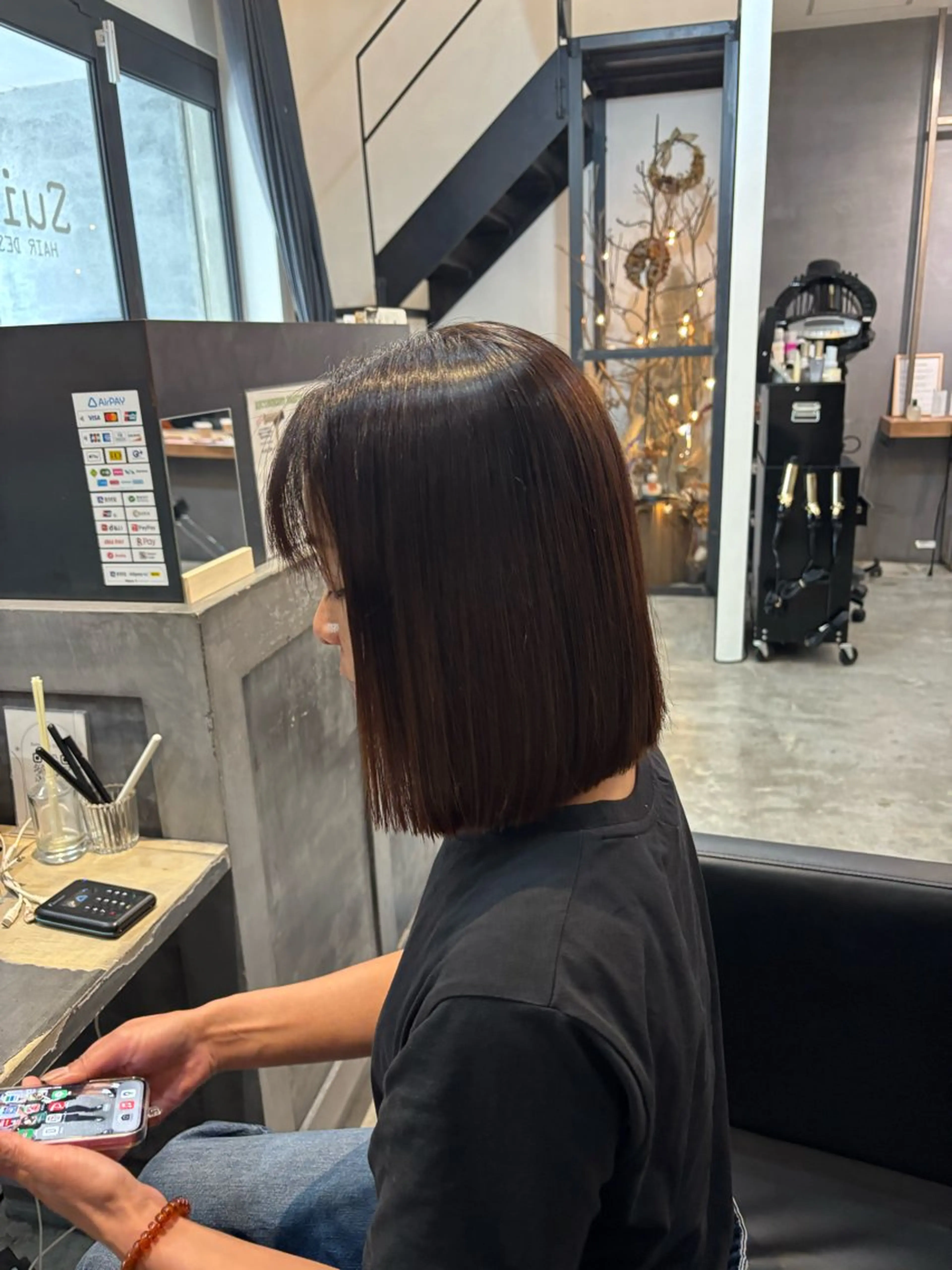 ショート 切りっぱなしボブ ボブ カット ボブ/可愛いスタイル ⠀ゆらのヘアスタイル