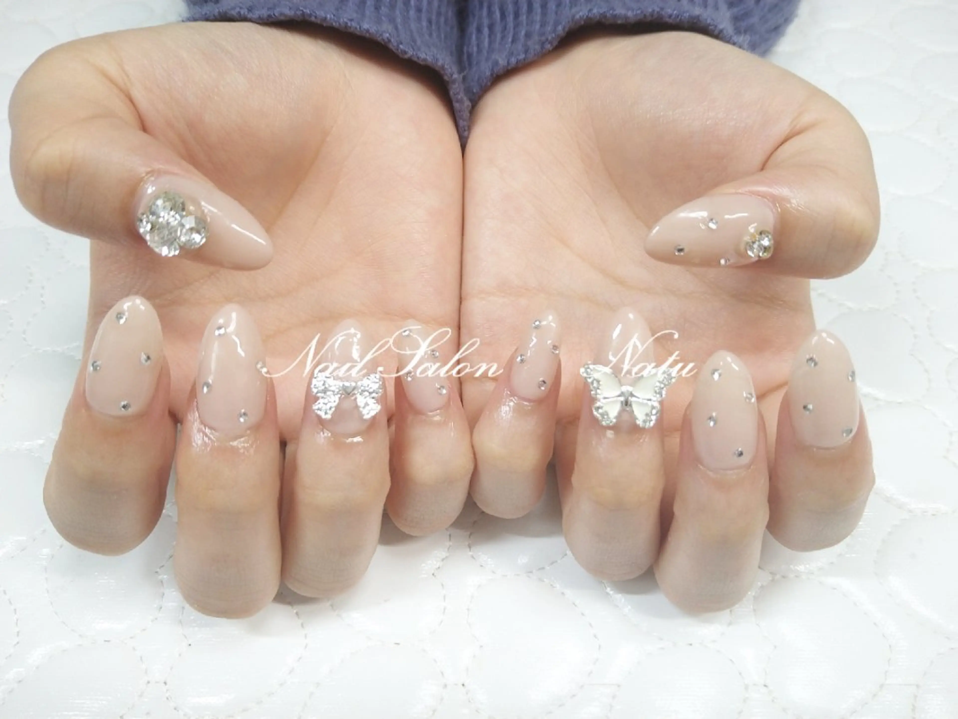 ネイル 長さ出し ショートネイル nailsalon　 Natuのネイルデザイン