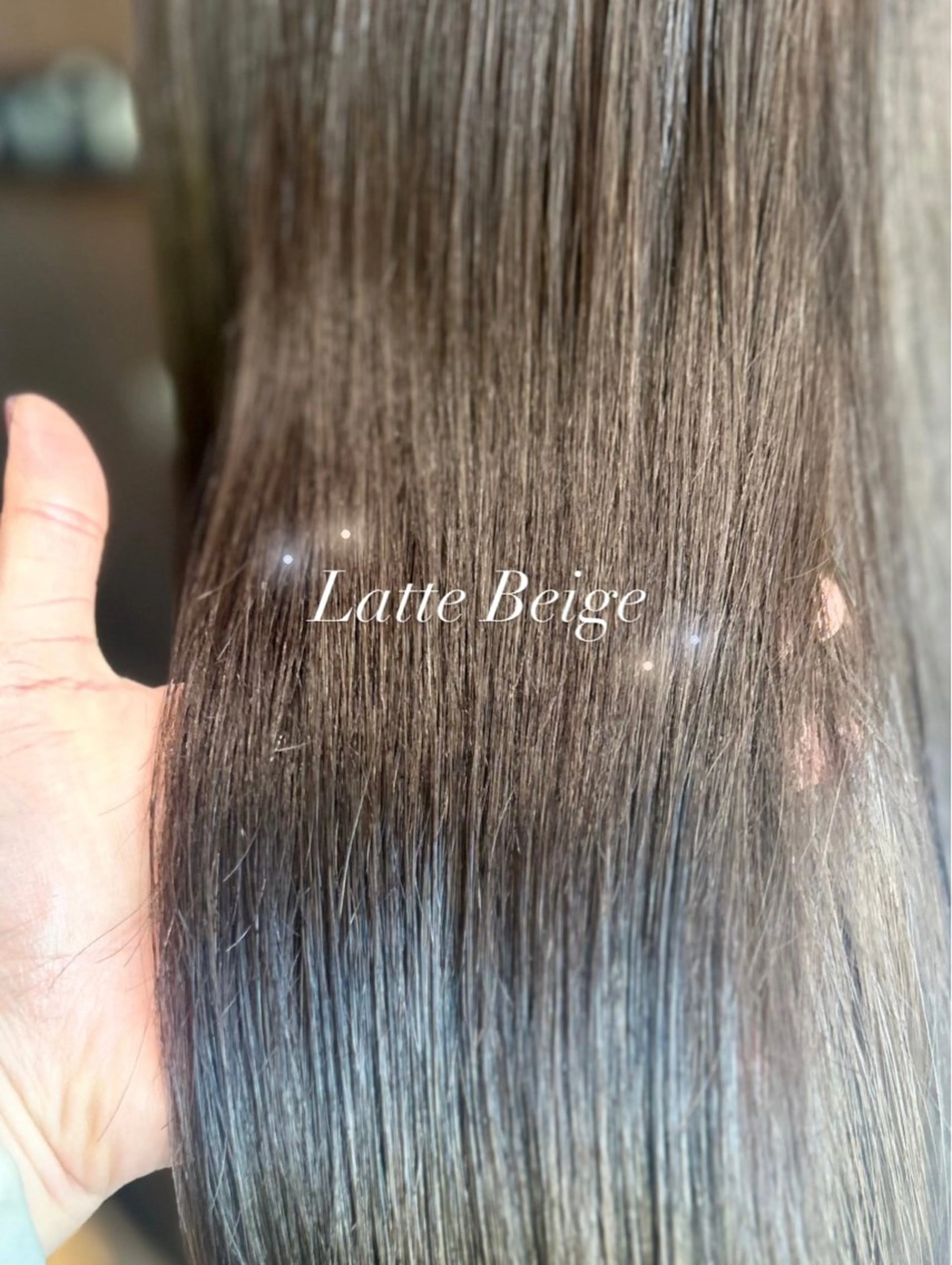 ロング カラー ベージュカラー 透明感カラー ラテベージュ ⭐️似合わせアップ ⭐️並木奏絵のヘアスタイル