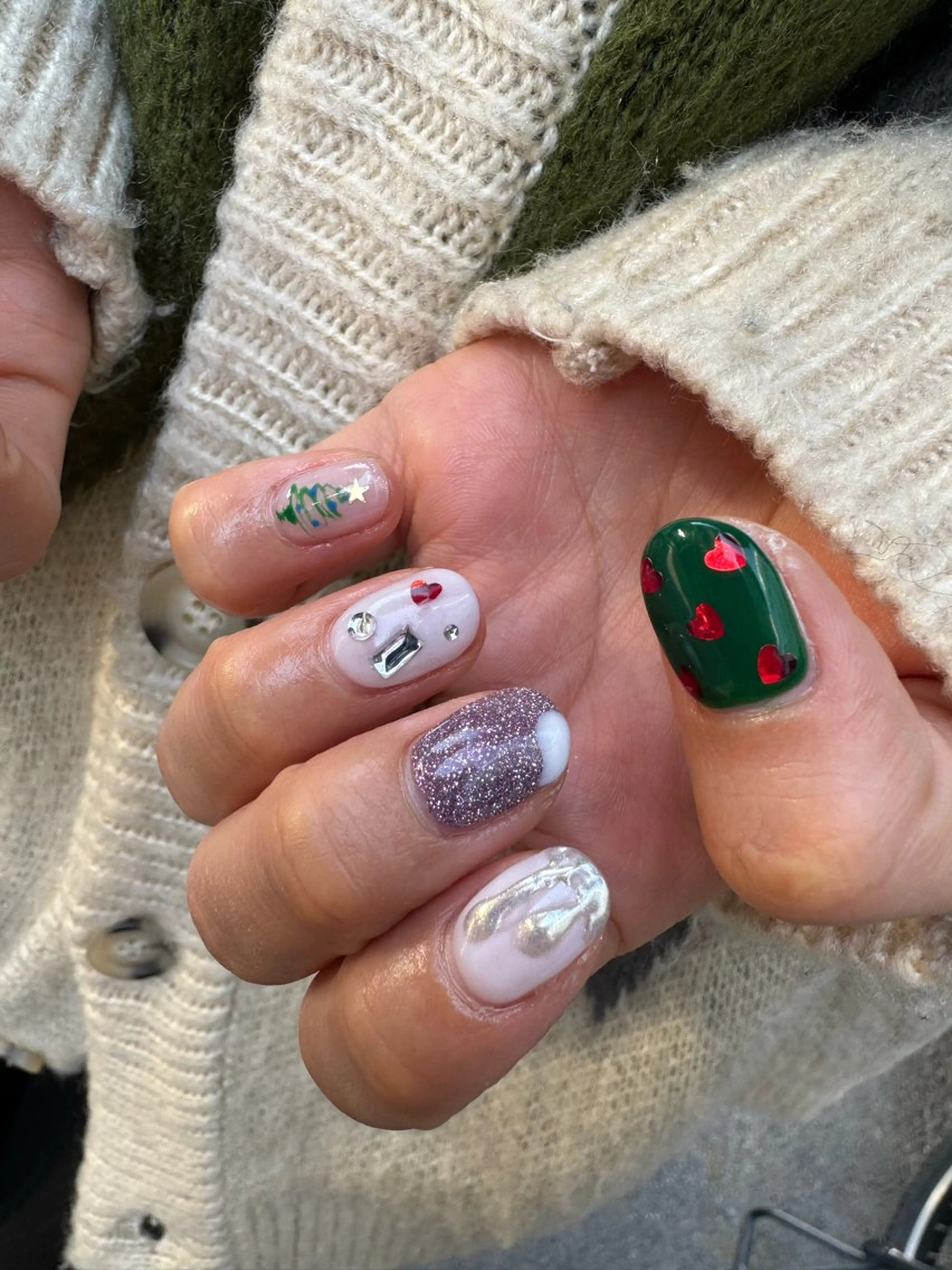 ネイル アートネイル フレンチネイル 韓国ネイル マグネットネイル 持ち込み MH_ Nailのネイルデザイン