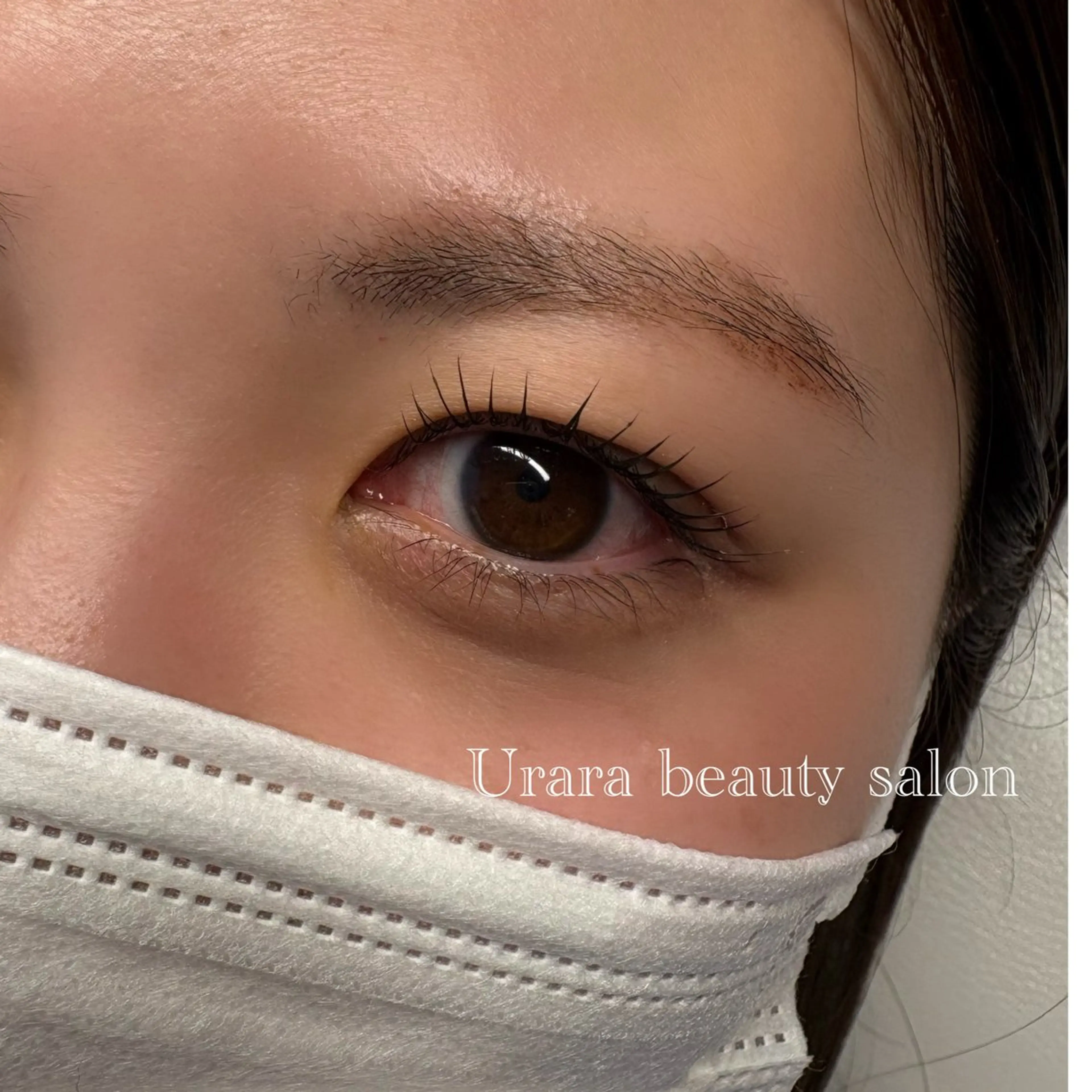 マツエク・マツパ ナチュラル まつげパーマ 一重×まつ毛パーマ マツパ Urara beauty salon所属・Urara KANAのマツエク・マツパデザイン