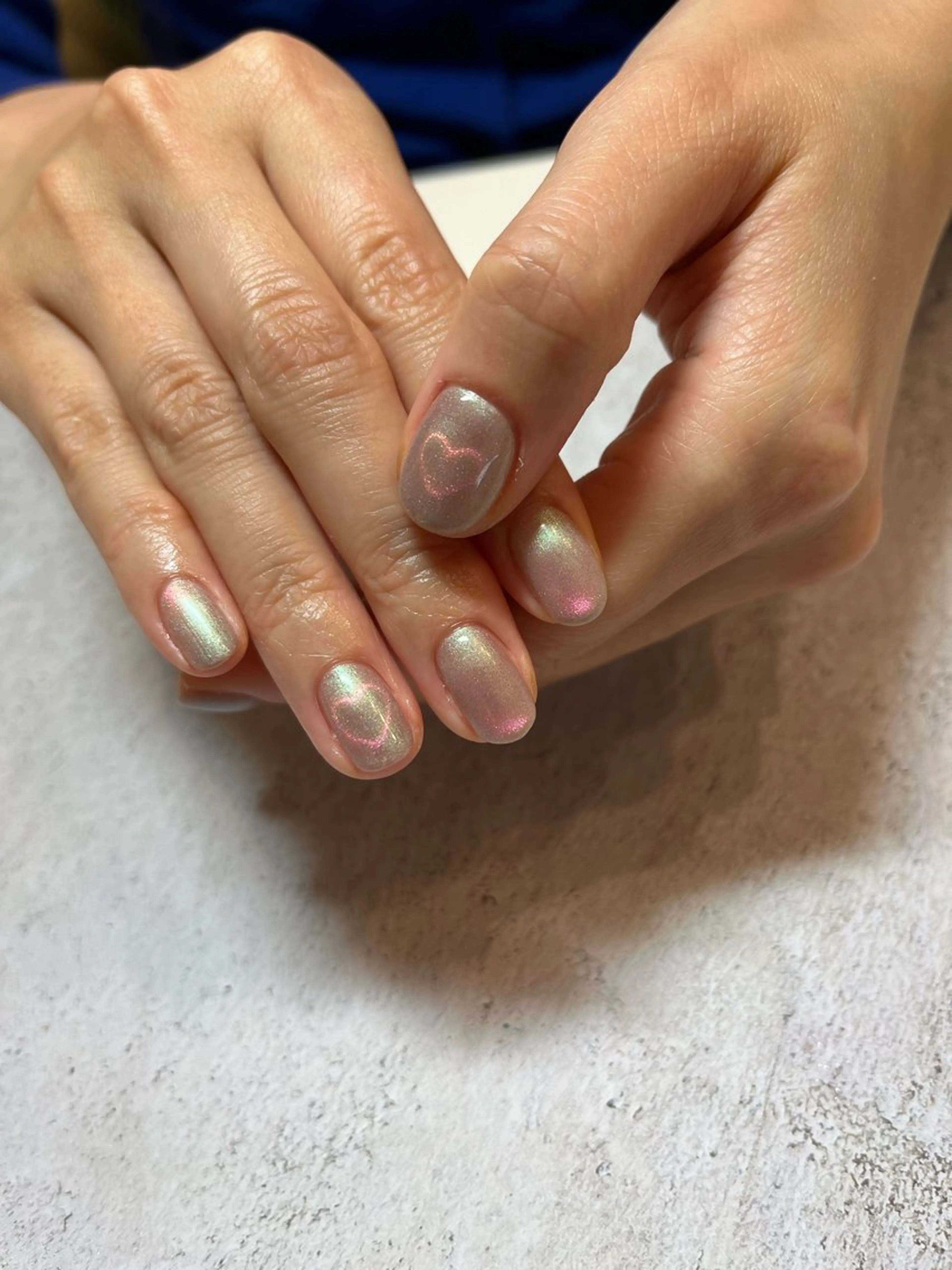 ネイル ハート マグネットネイル ハンドネイル LINON所属・【LINON】 airiのネイルデザイン