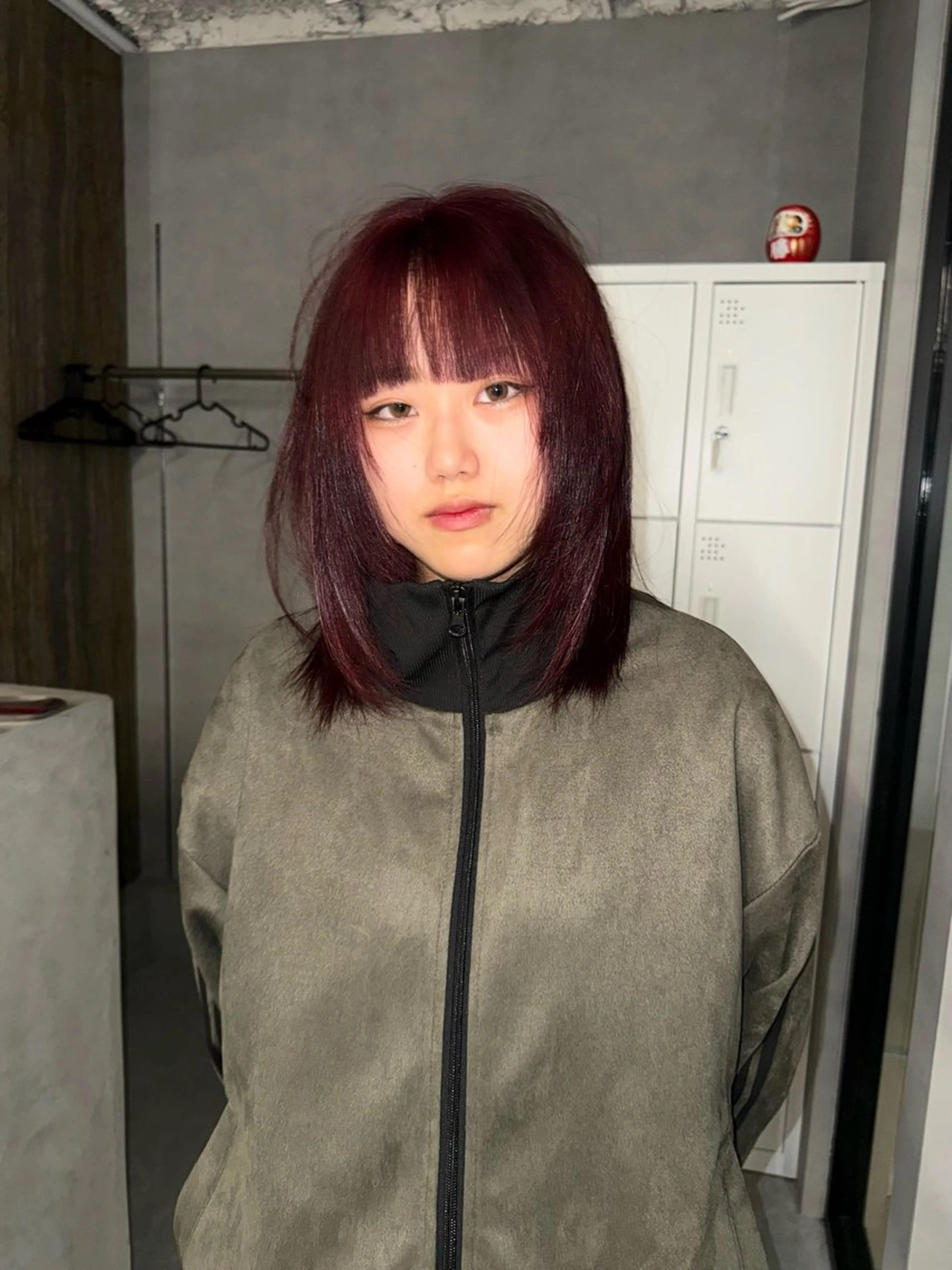 セミロング カラー ヘアカラー ホワイトカラー/梅田 デザインカラー/しんのヘアスタイル