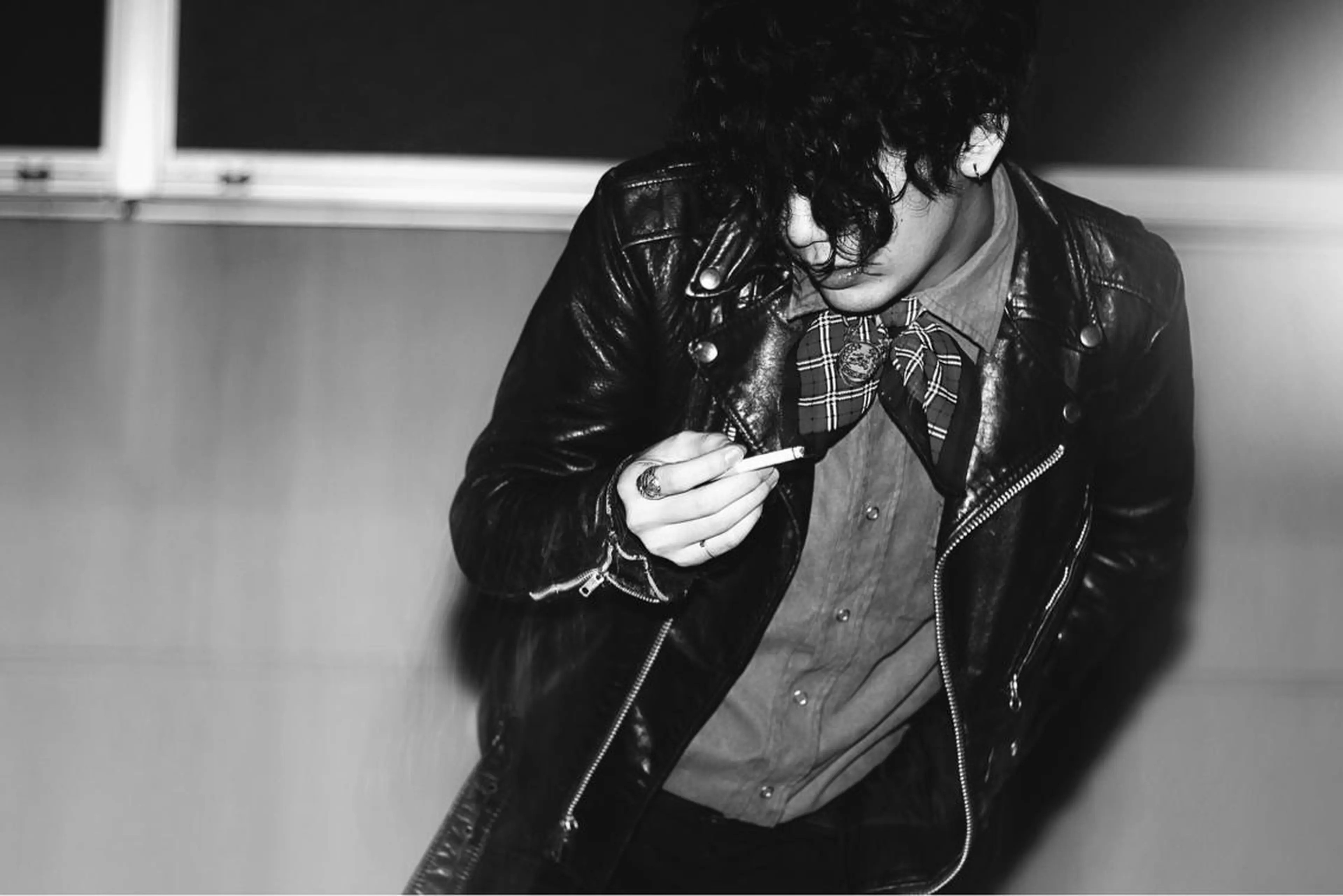 ショート ミディアム パーマ メンズ 川間 将彦のヘアスタイル