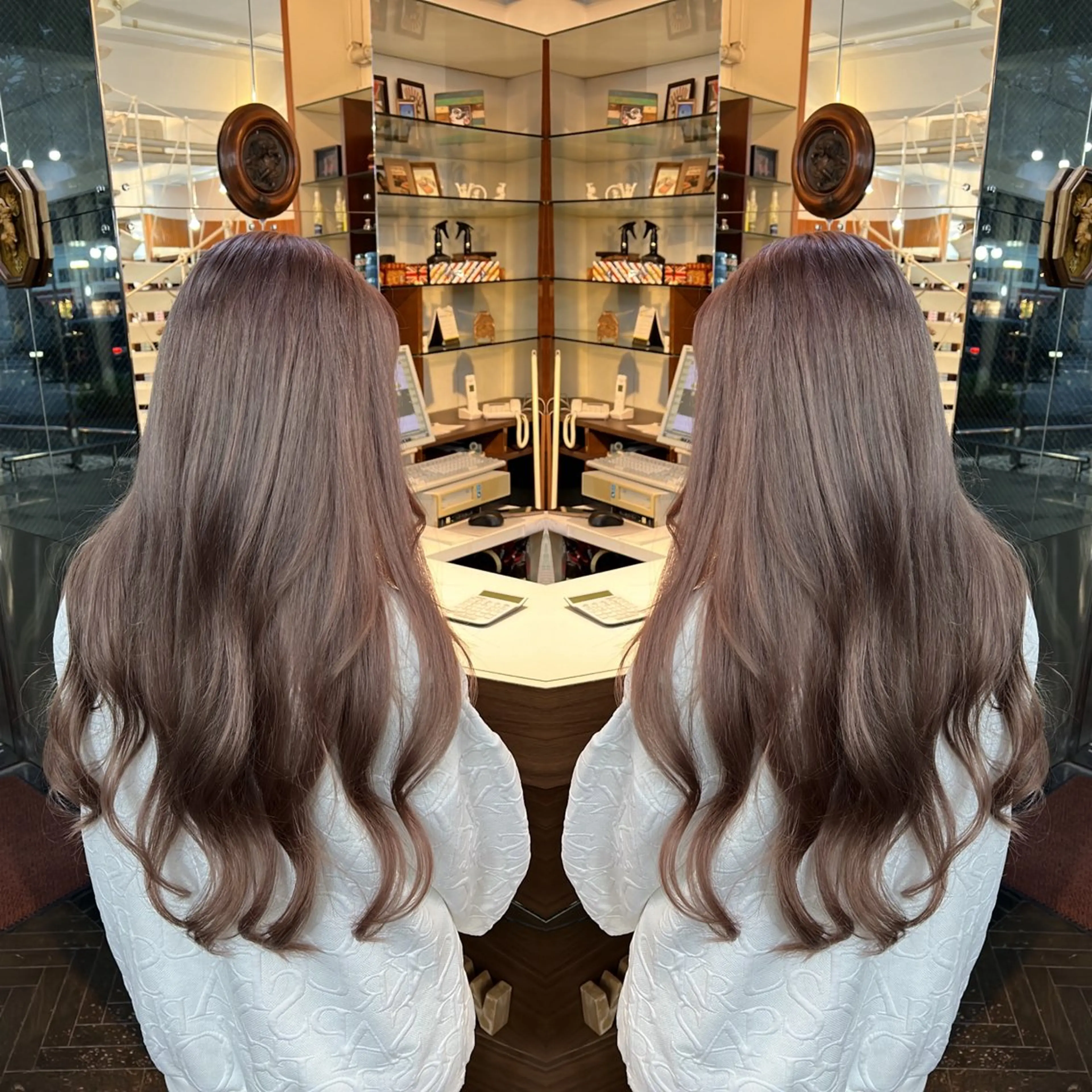 ロング カラー ヘアカラー トリートメント レイヤー/ボブ/ ミニボブ/AOIのヘアスタイル