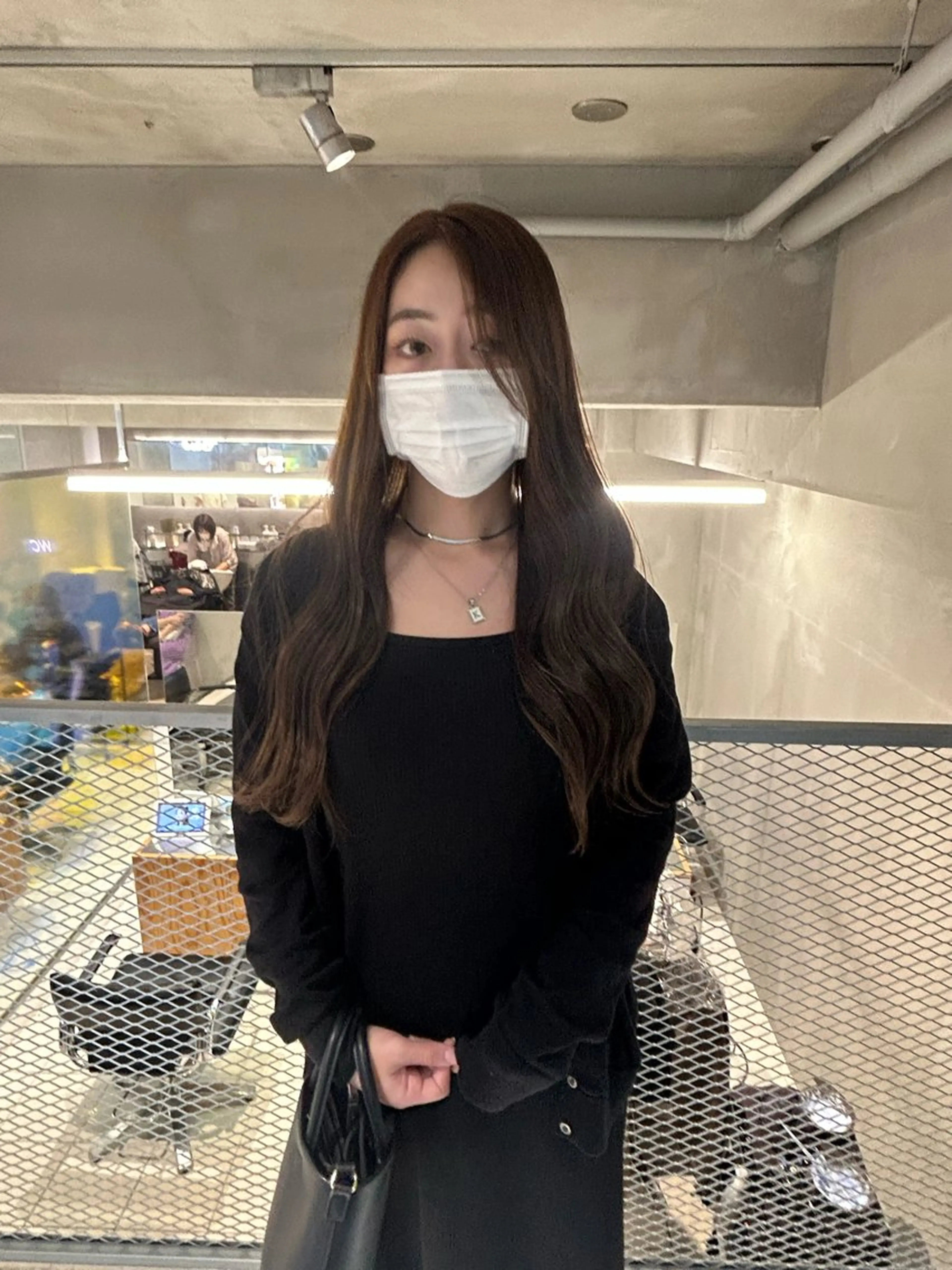 ロング カラー グレージュ カット ヘアカラー トリートメント 透明感カラー🫧 nanohaのヘアスタイル