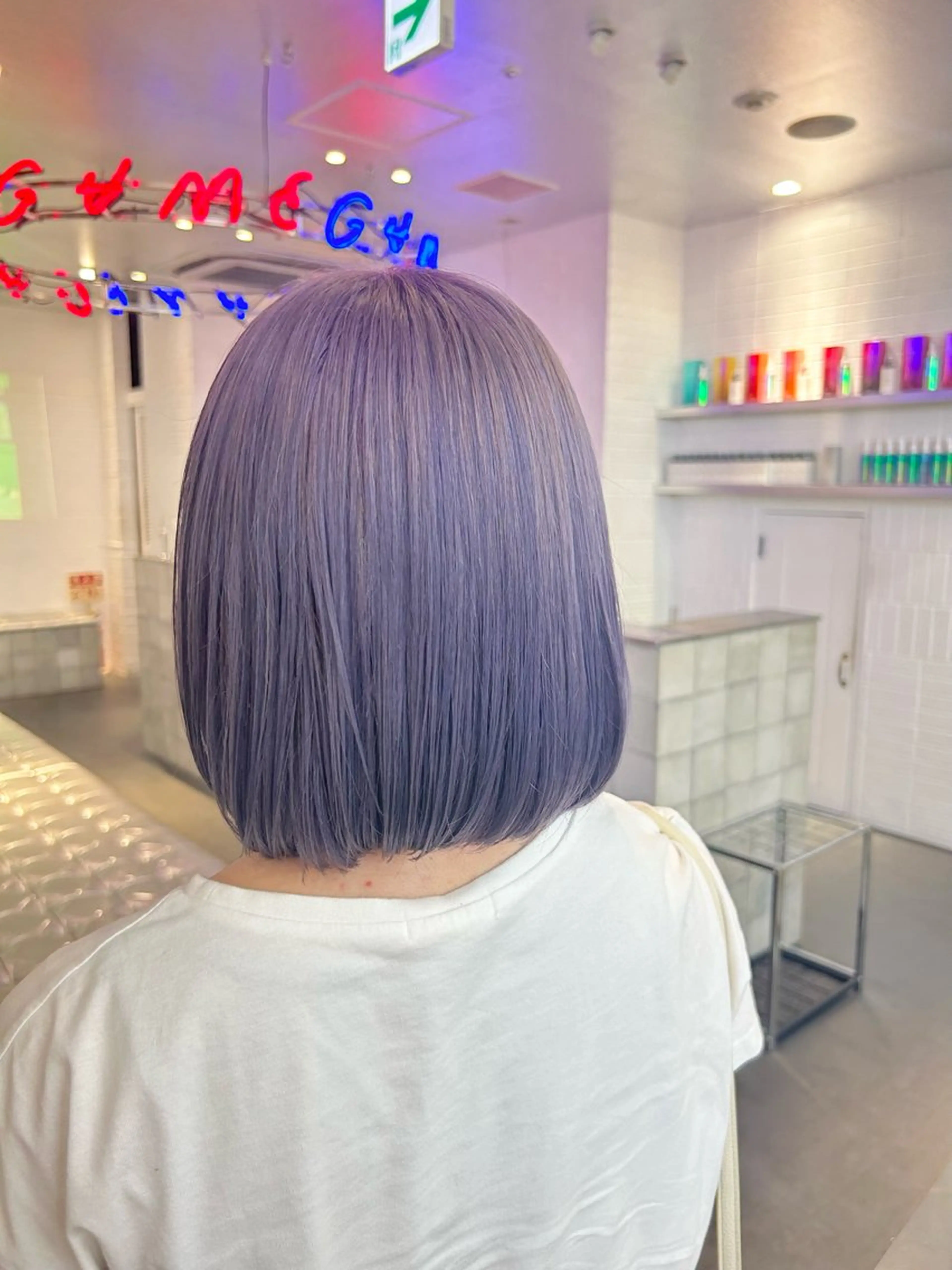 ロング ヘアカラー MiRI💜地毛級 エクステ✖似合わせ技のヘアスタイル