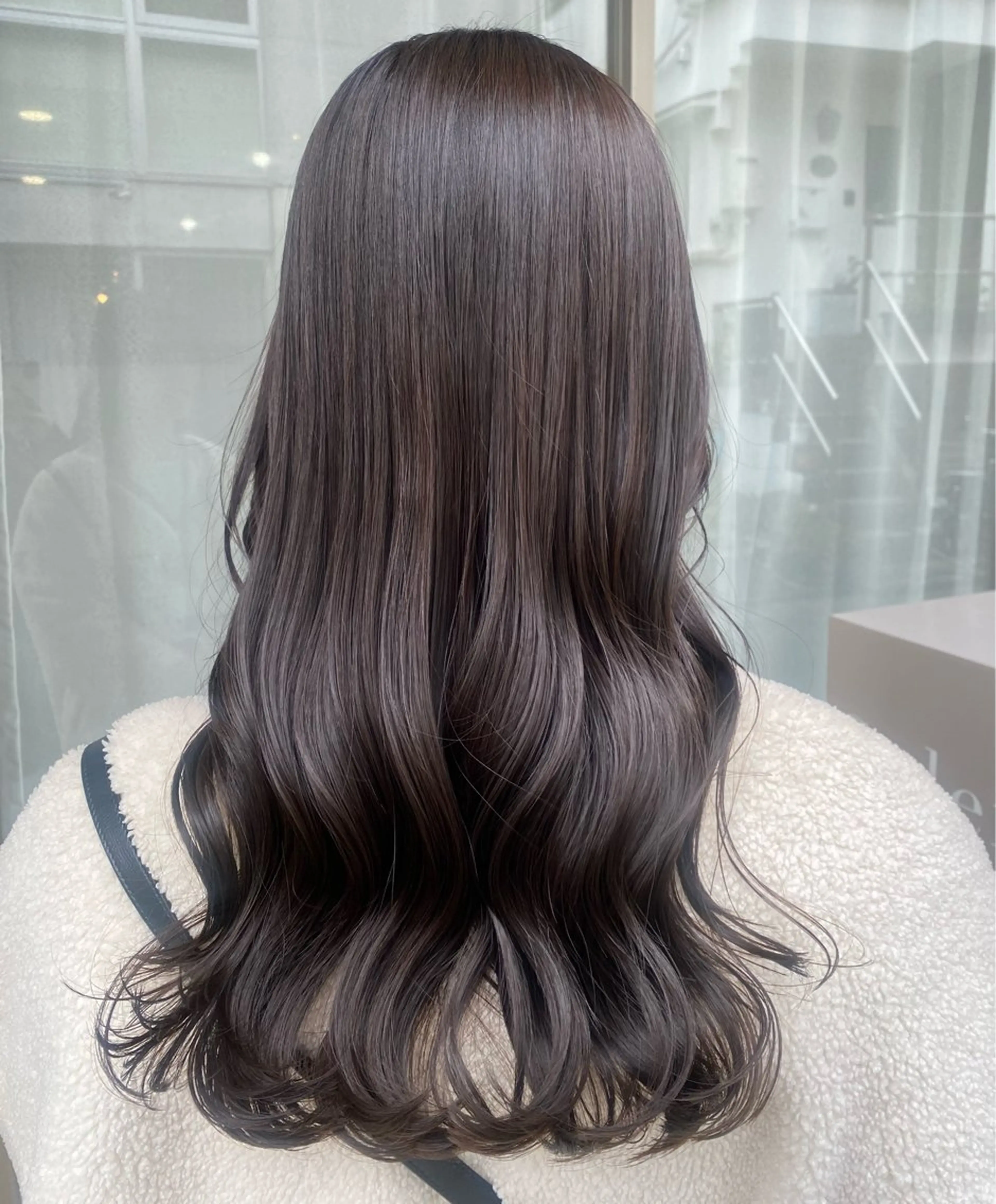 ロング カラー グレージュ グレージュ/透明感/ 韓国ヘア/RISAのヘアスタイル